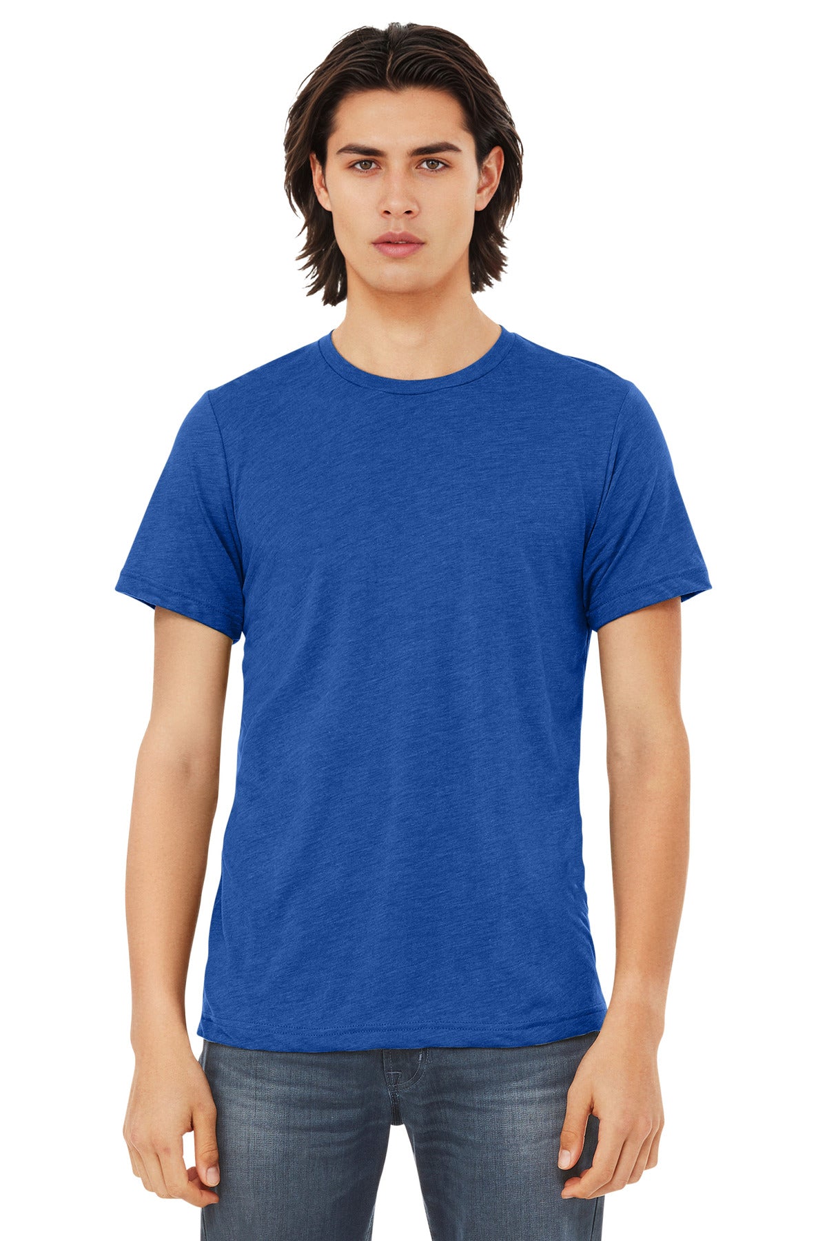 Custom True Royal Triblend Triblend Tee BC3413, personalized by SanCanDo Swag in Argyle, TX