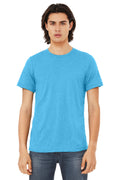Custom Aqua Triblend Triblend Tee BC3413, personalized by SanCanDo Swag in Argyle, TX