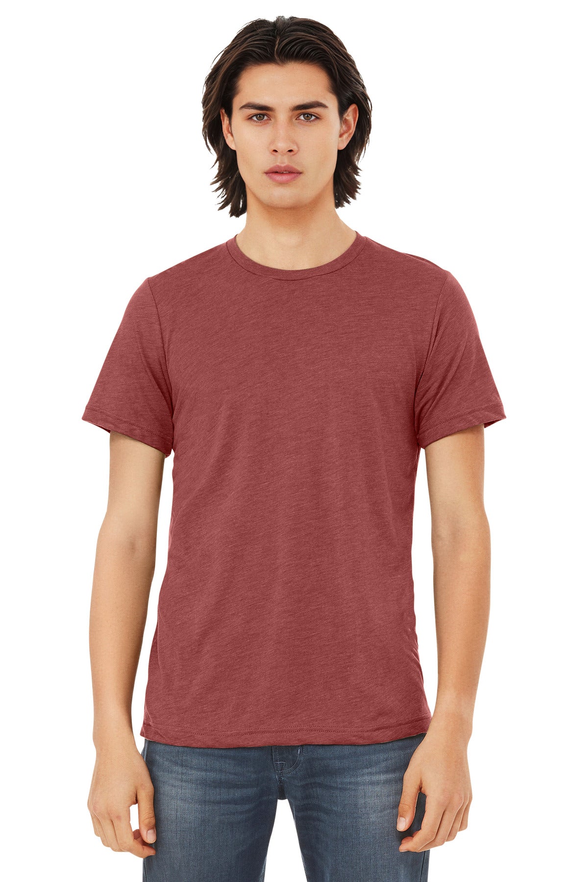 Custom Clay Triblend Triblend Tee BC3413, personalized by SanCanDo Swag in Argyle, TX
