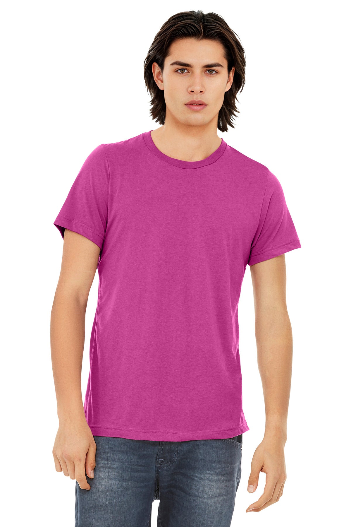 Custom Berry Triblend Triblend Tee BC3413, personalized by SanCanDo Swag in Argyle, TX
