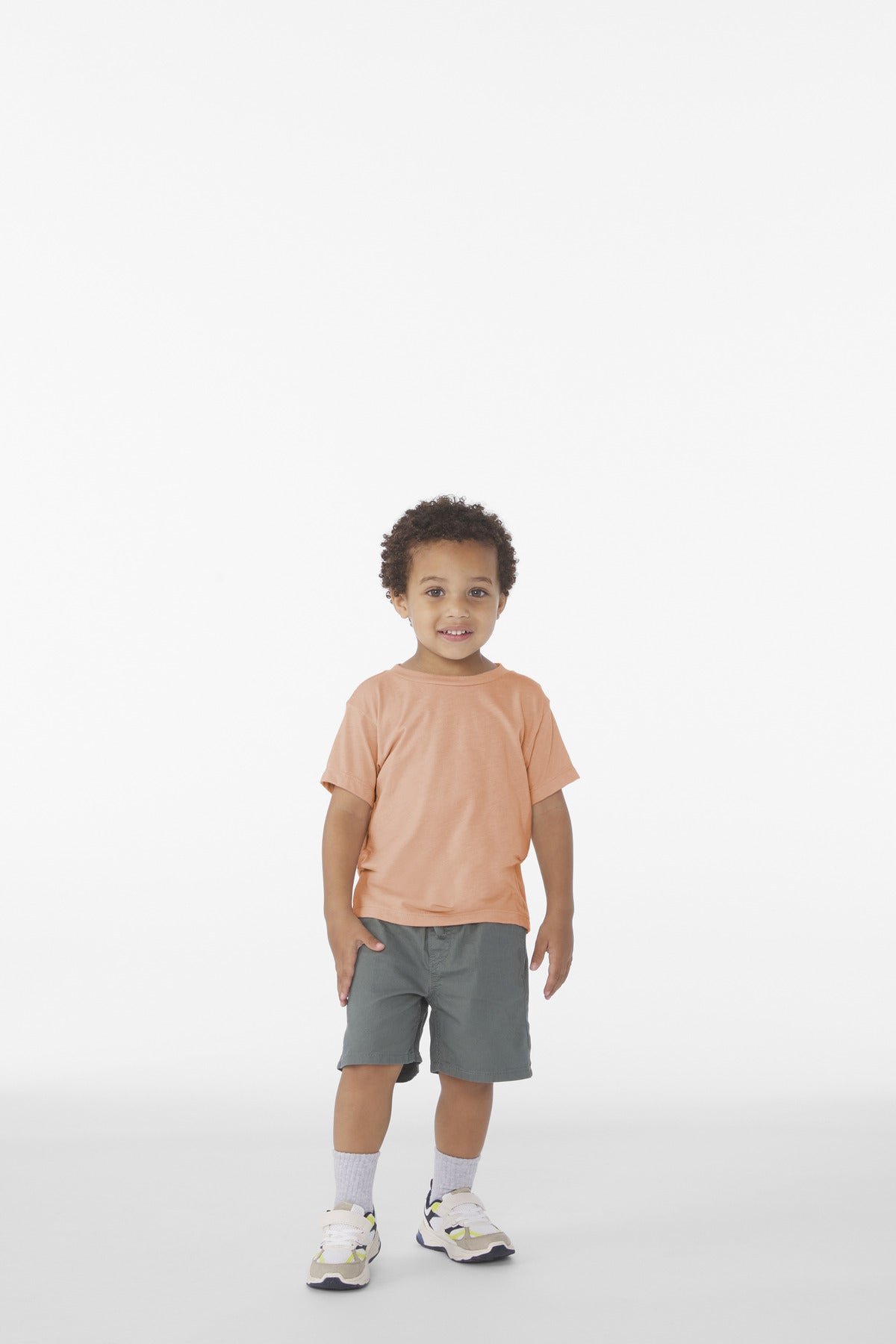 Custom Peach Triblend Toddler Triblend Tee BC3413T, personalized by SanCanDo Swag in Argyle, TX