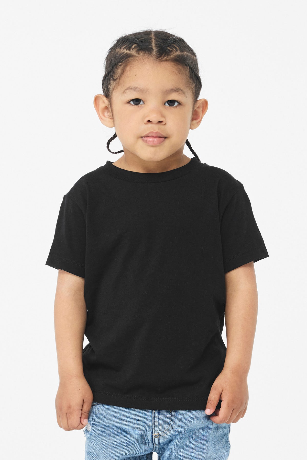 Custom Solid Black Triblend Toddler Triblend Tee BC3413T, personalized by SanCanDo Swag in Argyle, TX
