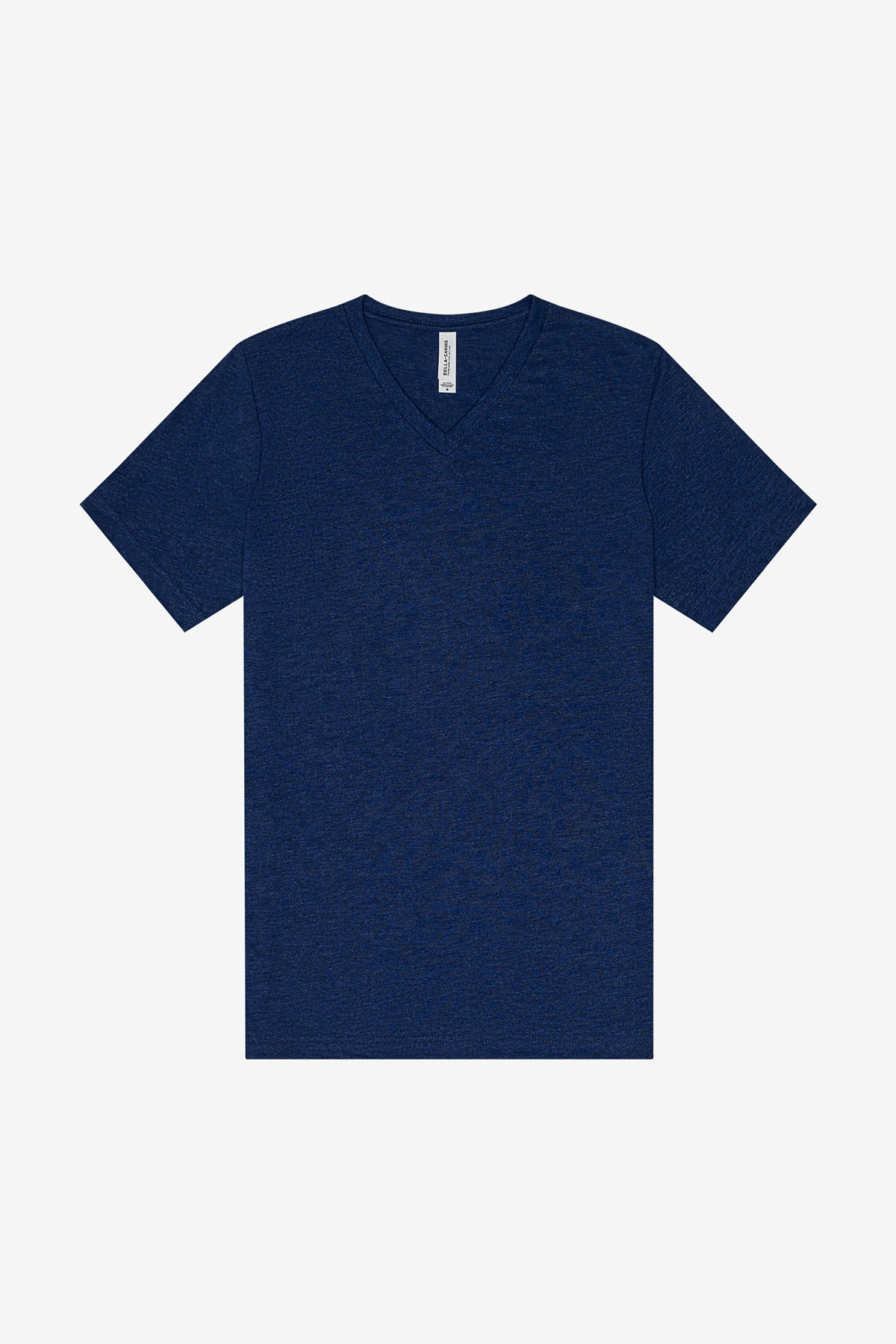 Custom Navy Triblend Unisex Triblend V-Neck Tee BC3415, personalized by SanCanDo Swag in Argyle, TX