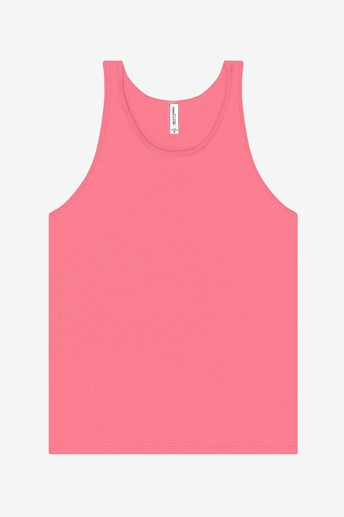 Custom Neon Pink Unisex Heather CVC Tank BC3480CVC, personalized by SanCanDo Swag in Argyle, TX