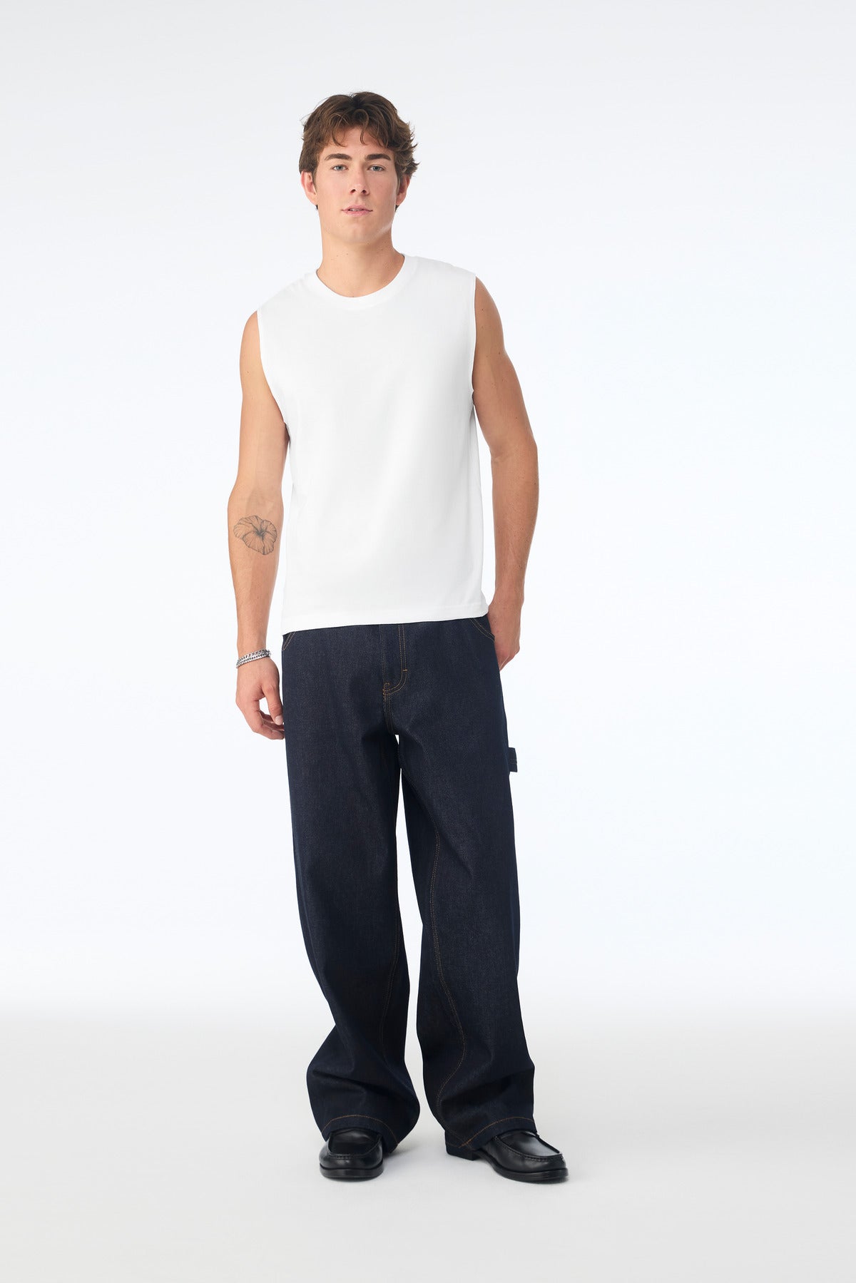 Custom White Unisex Jersey Muscle Tank BC3483, personalized by SanCanDo Swag in Argyle, TX