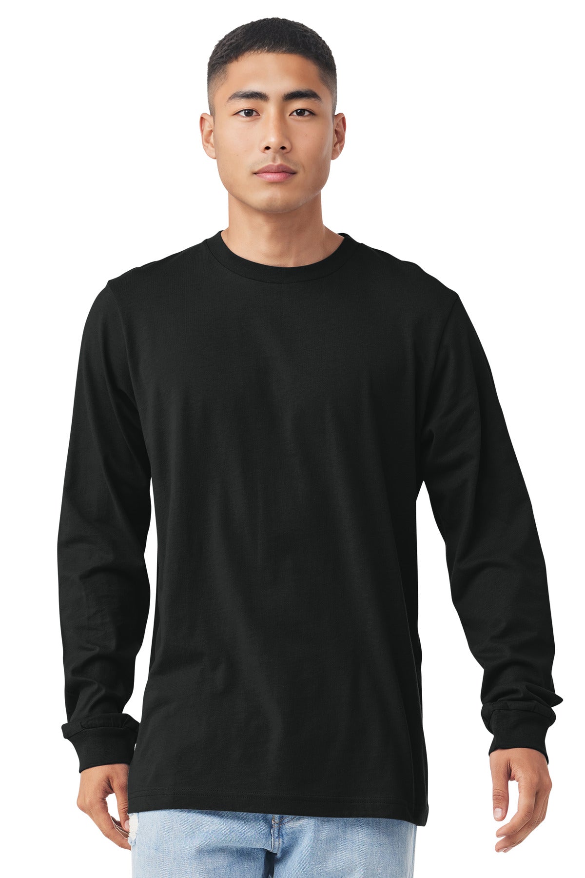 Custom Vintage Black Unisex Jersey Long Sleeve Tee BC3501, personalized by SanCanDo Swag in Argyle, TX