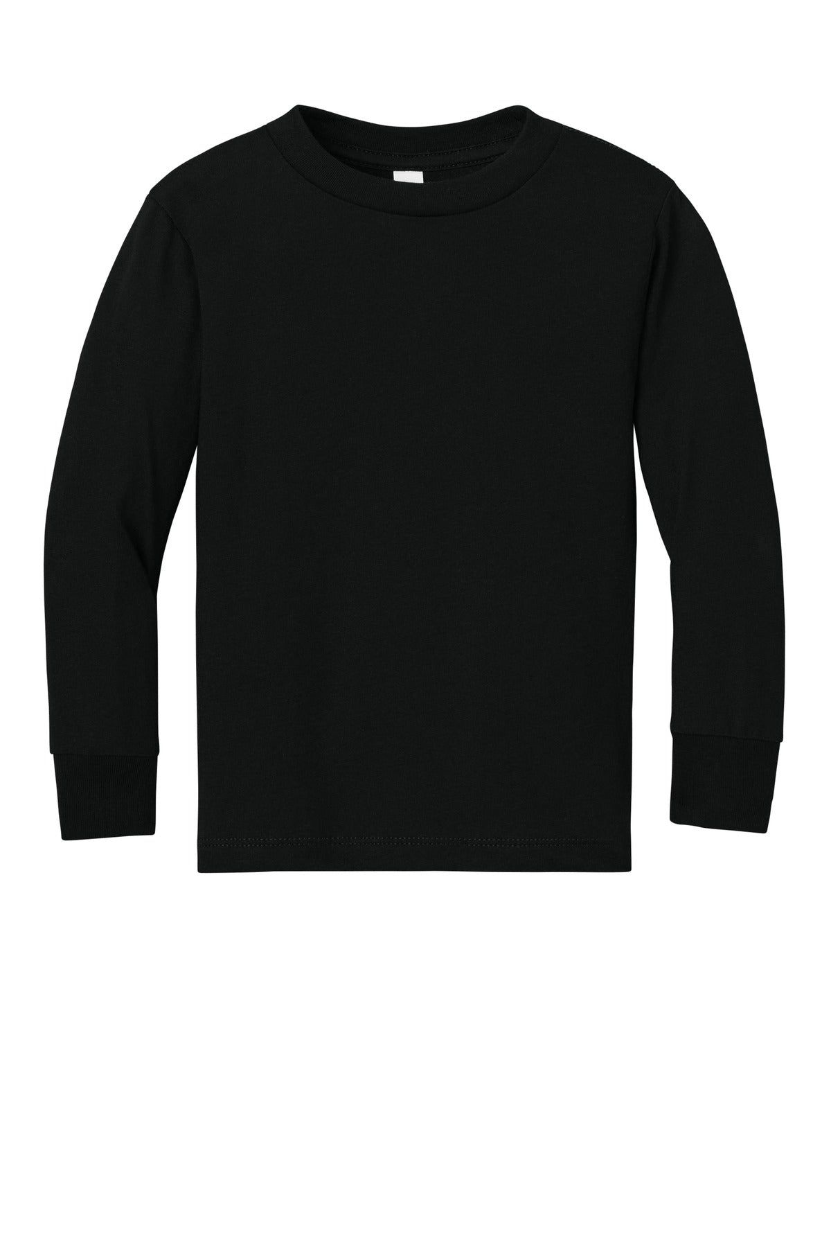 Custom Black Toddler Jersey Long Sleeve Tee BC3501T, personalized by SanCanDo Swag in Argyle, TX