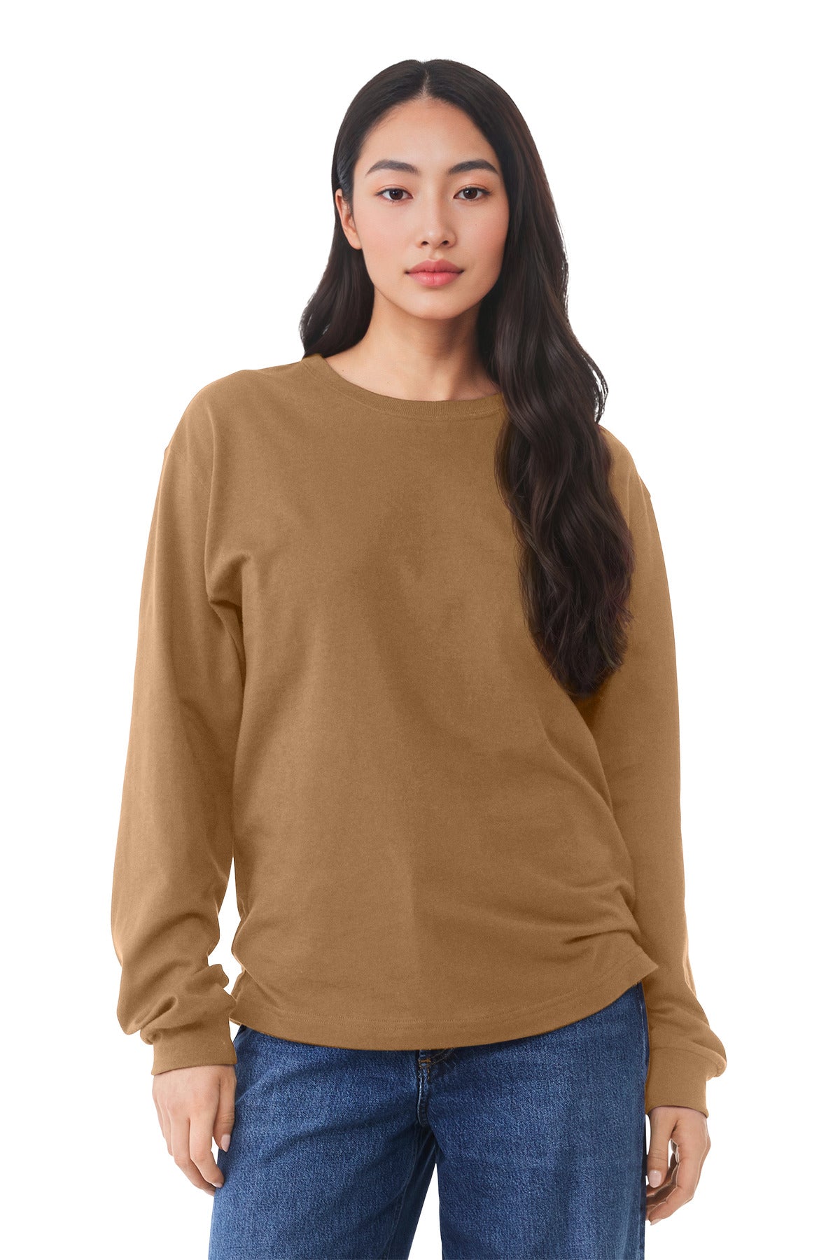 Custom Toast 6-Ounce Heavyweight Long Sleeve Tee BC3511, personalized by SanCanDo Swag in Argyle, TX