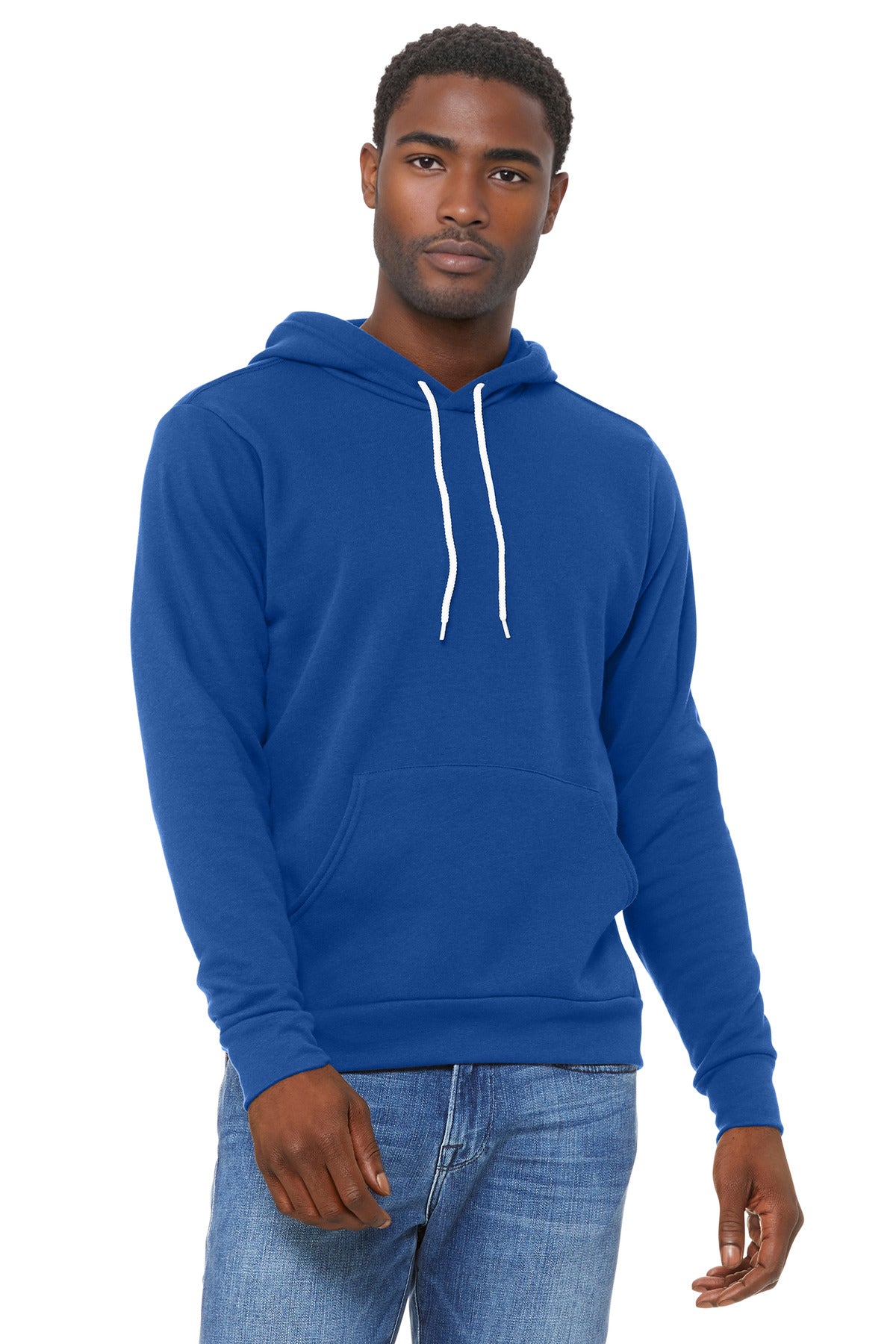 Custom True Royal Unisex Sponge Fleece Pullover Hoodie BC3719, personalized by SanCanDo Swag in Argyle, TX