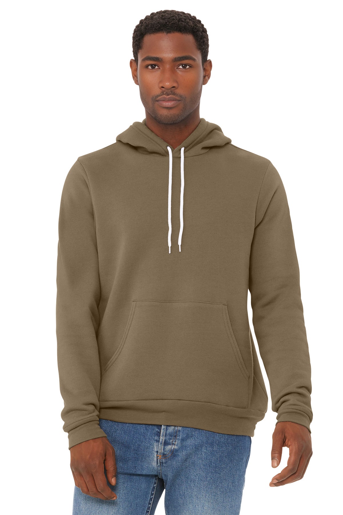 Custom Vintage Brown Unisex Sponge Fleece Pullover Hoodie BC3719, personalized by SanCanDo Swag in Argyle, TX