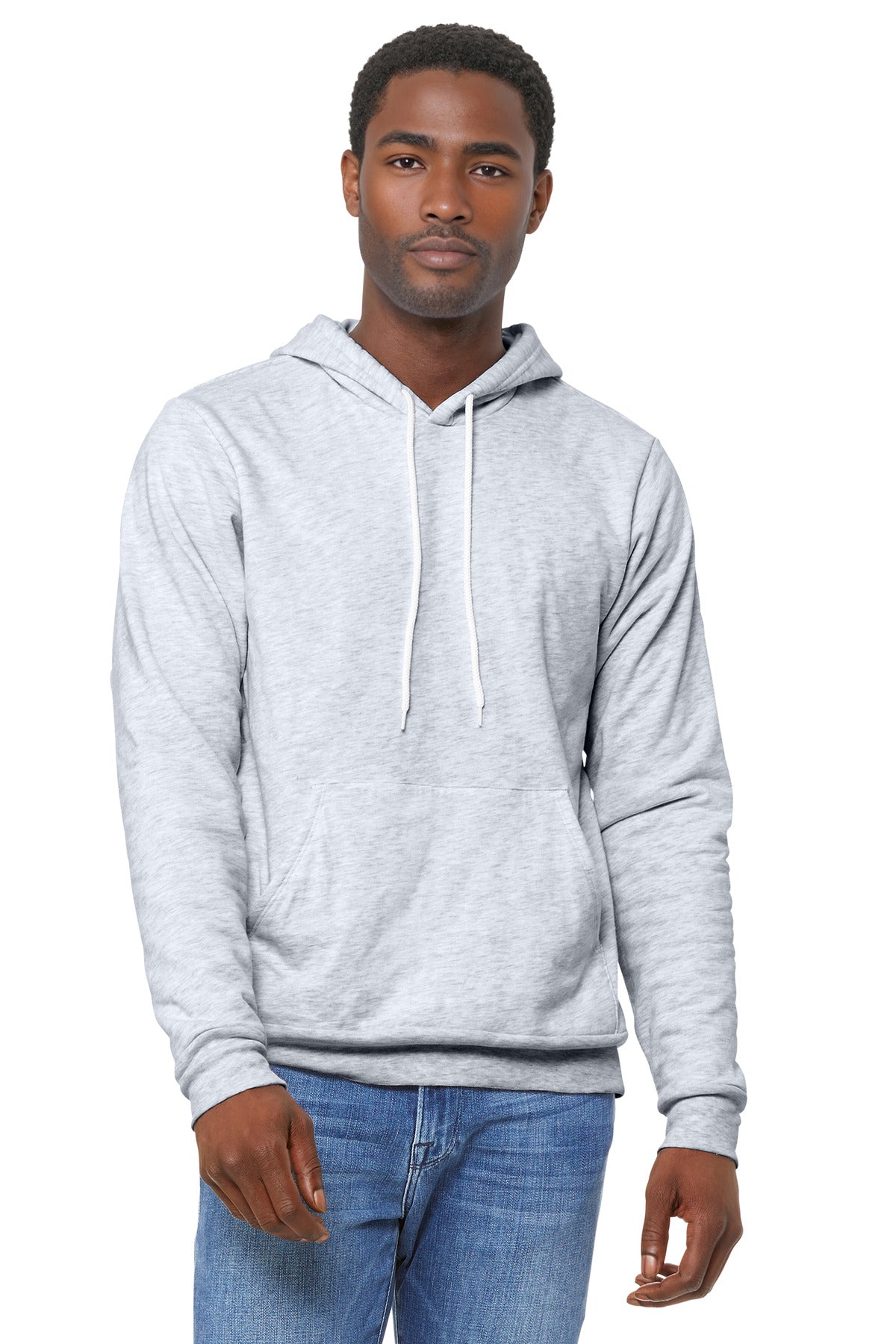 Custom Ash Unisex Sponge Fleece Pullover Hoodie BC3719, personalized by SanCanDo Swag in Argyle, TX