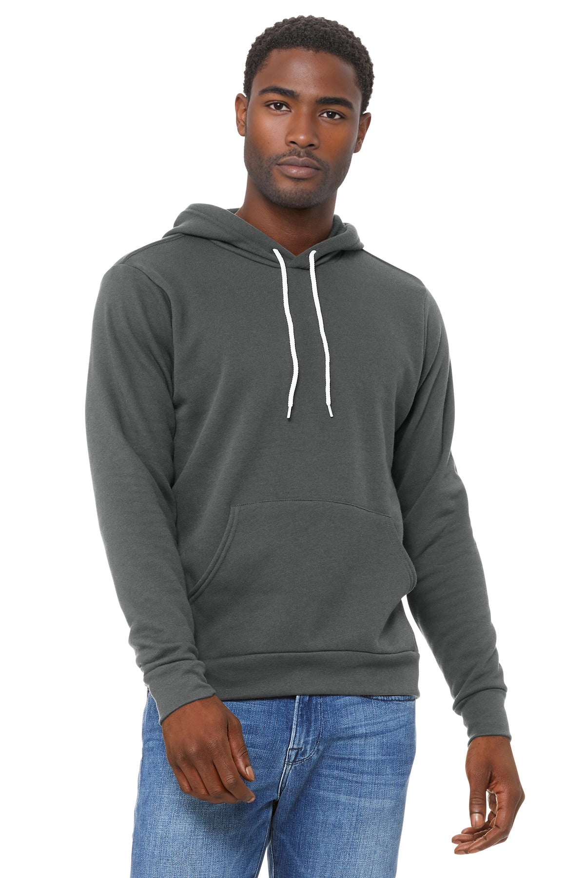 Custom Asphalt Unisex Sponge Fleece Pullover Hoodie BC3719, personalized by SanCanDo Swag in Argyle, TX