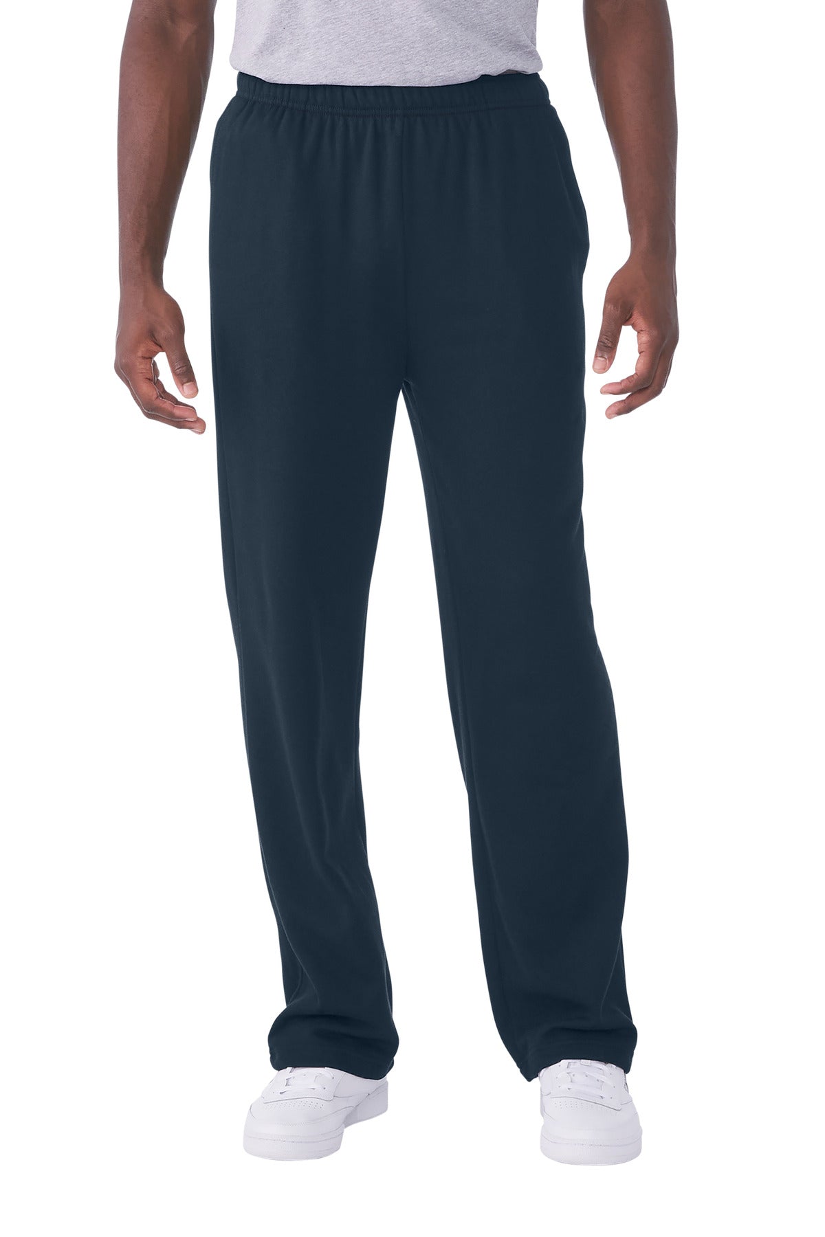 Custom Navy Sponge Fleece Straight Leg Sweatpant BC3725, personalized by SanCanDo Swag in Argyle, TX