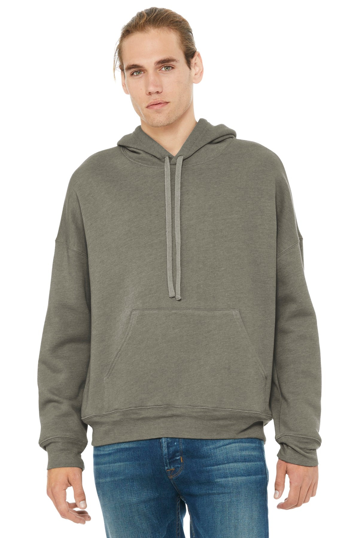 Custom Heather Stone Unisex Sponge Fleece Pullover DTM Hoodie BC3729, personalized by SanCanDo Swag in Argyle, TX