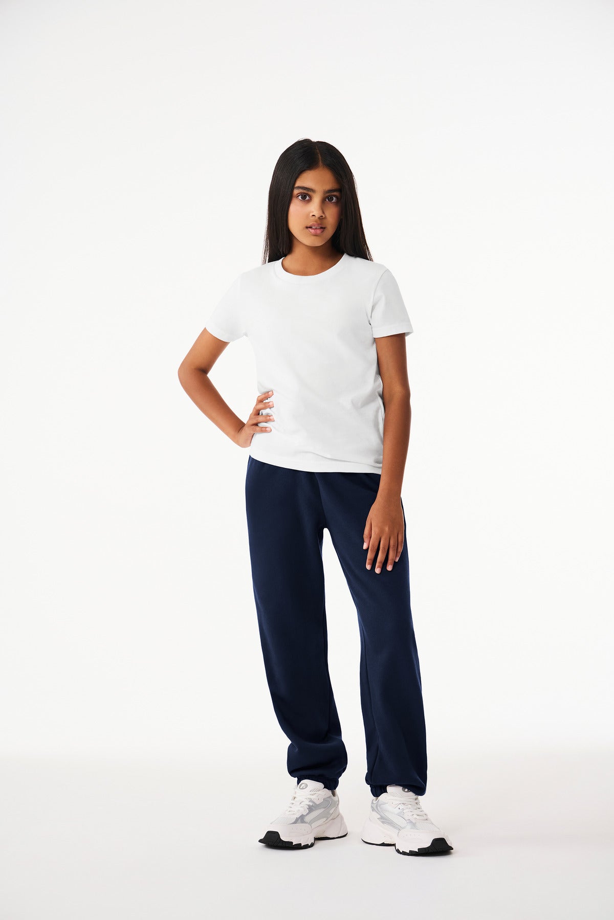 Custom Navy Youth Sponge Fleece Sweatpant BC3738Y, personalized by SanCanDo Swag in Argyle, TX