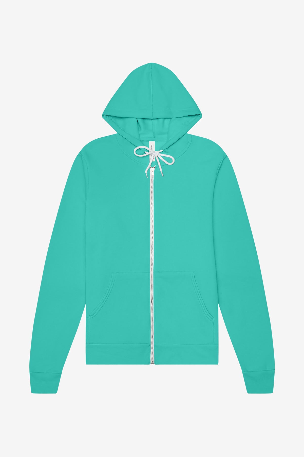 Custom Teal Unisex Sponge Fleece Full-Zip Hoodie BC3739, personalized by SanCanDo Swag in Argyle, TX