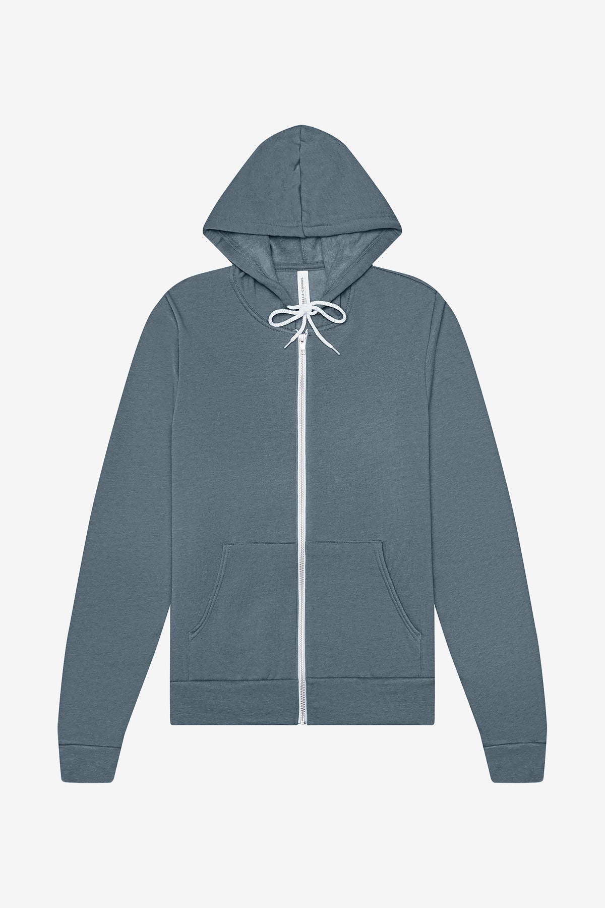 Custom Heather Slate Unisex Sponge Fleece Full-Zip Hoodie BC3739, personalized by SanCanDo Swag in Argyle, TX
