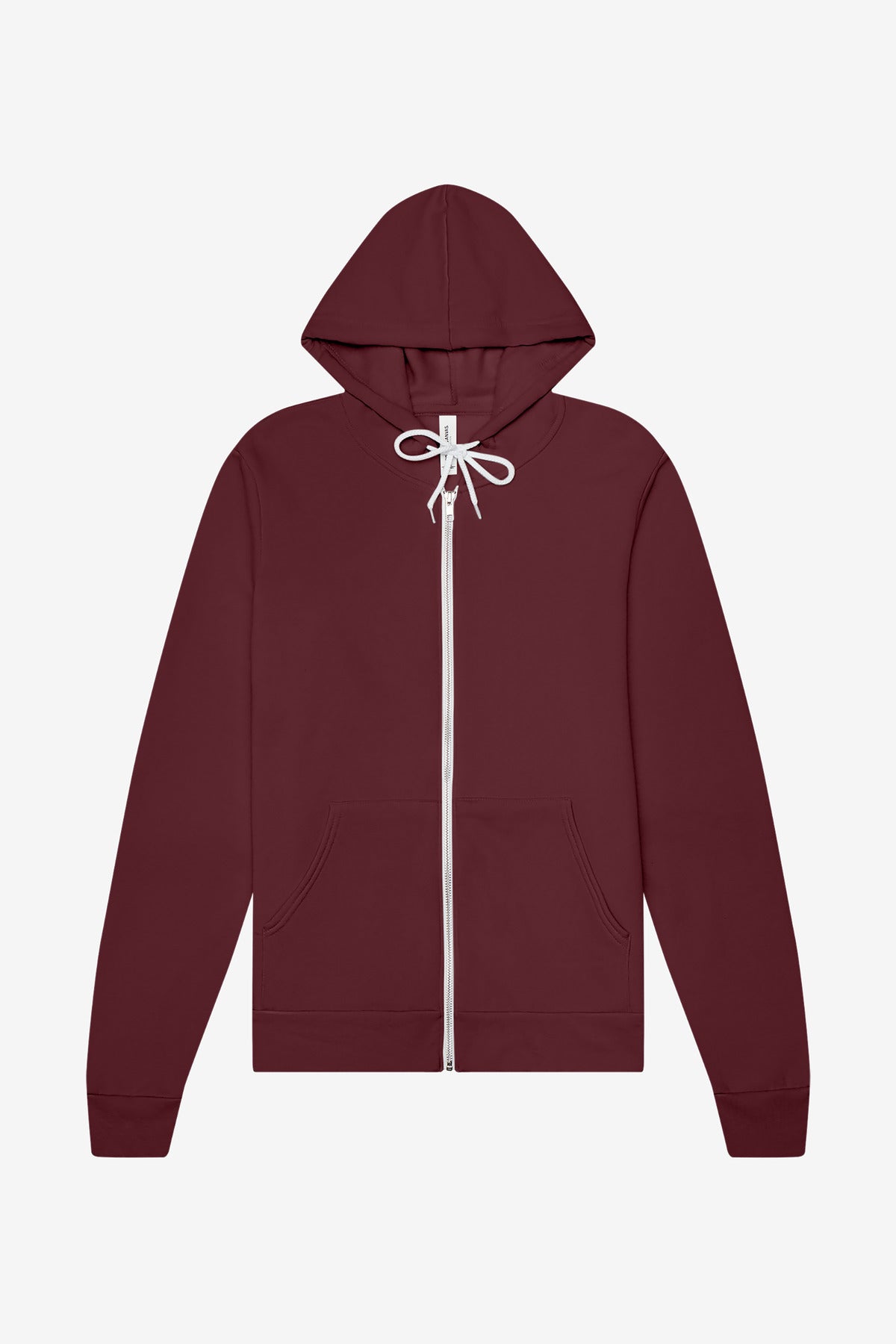 Custom Maroon Unisex Sponge Fleece Full-Zip Hoodie BC3739, personalized by SanCanDo Swag in Argyle, TX