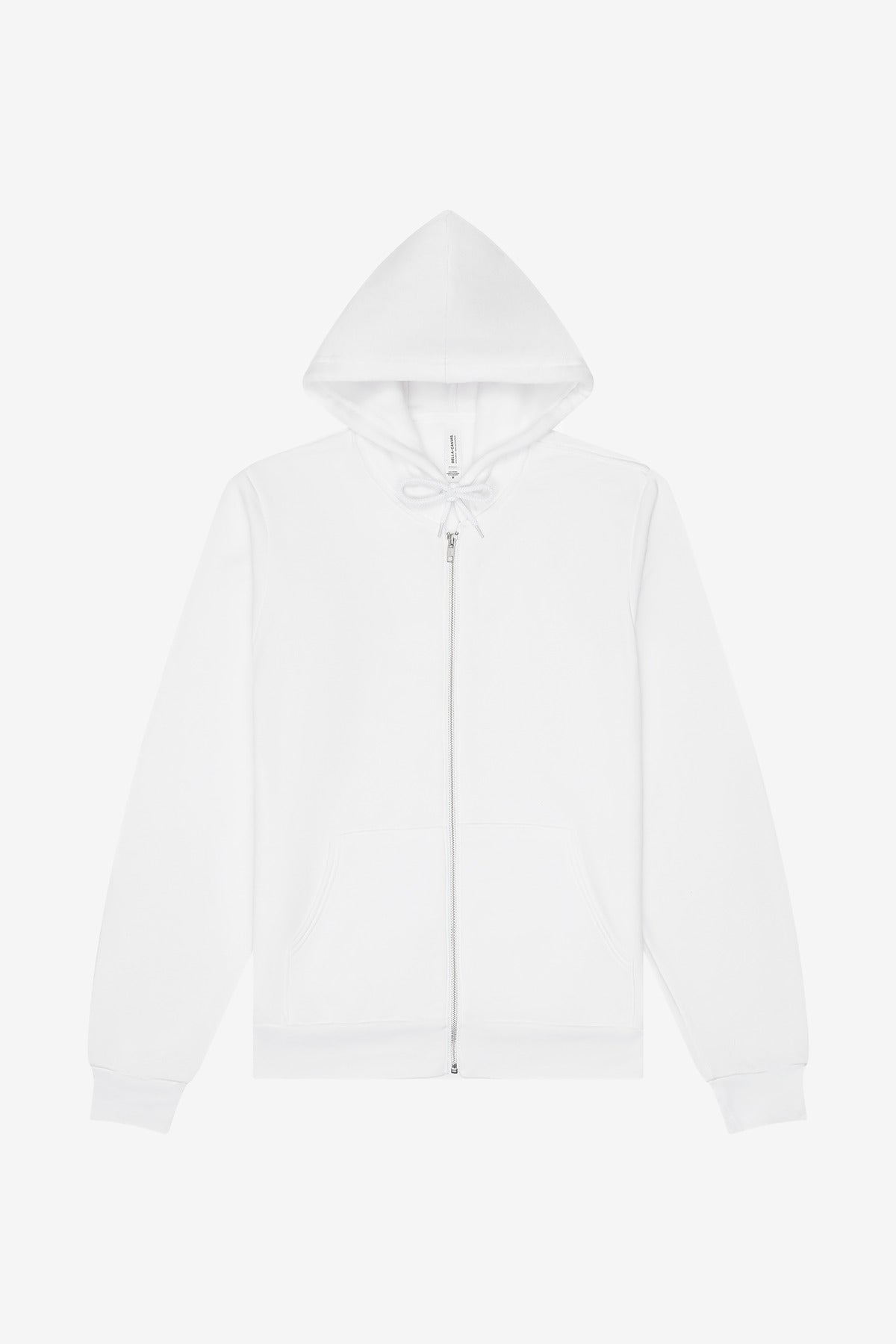 Custom White Unisex Sponge Fleece Full-Zip Hoodie BC3739, personalized by SanCanDo Swag in Argyle, TX