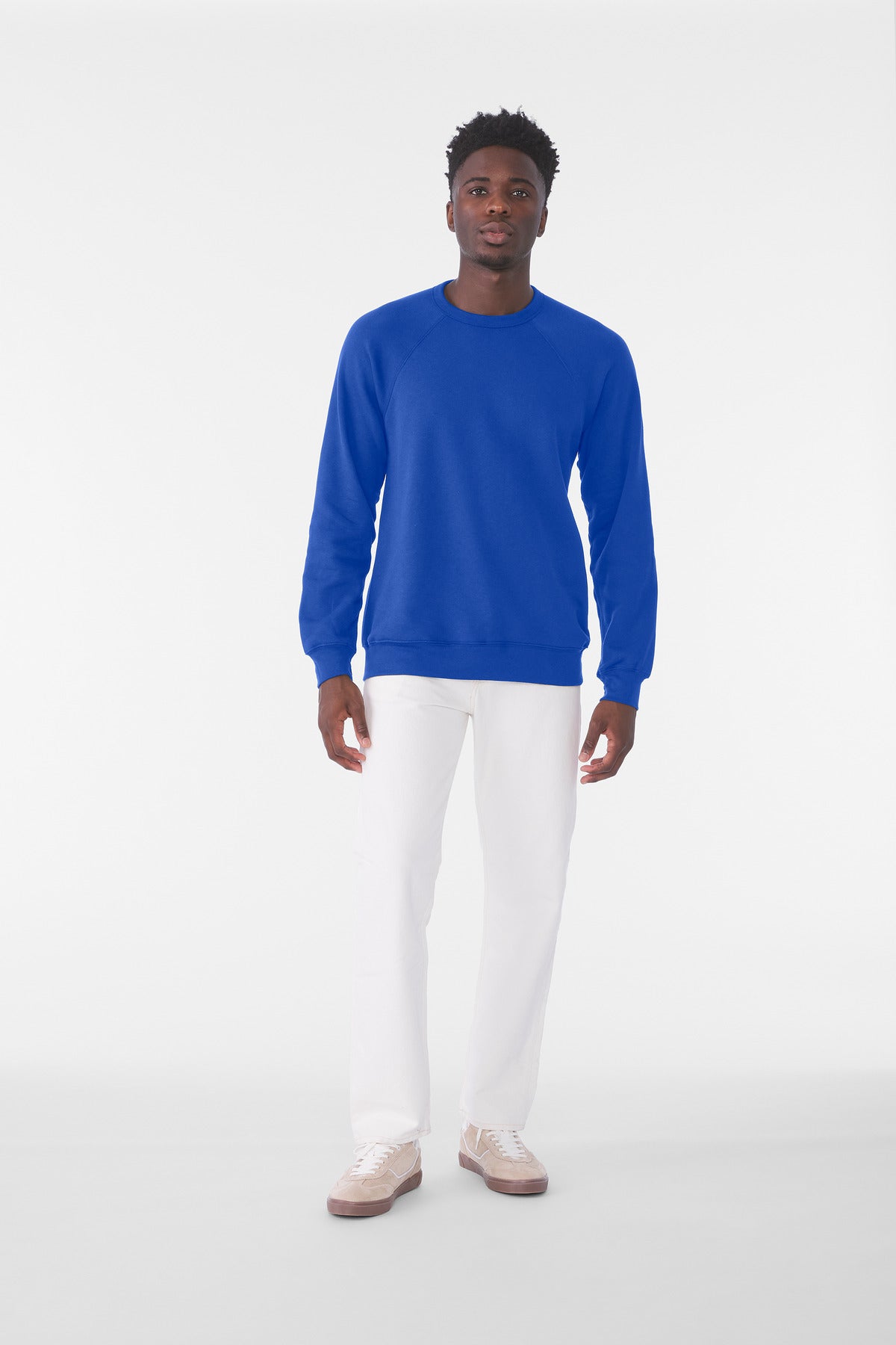 Custom True Royal Unisex Sponge Fleece Raglan Sweatshirt BC3901, personalized by SanCanDo Swag in Argyle, TX