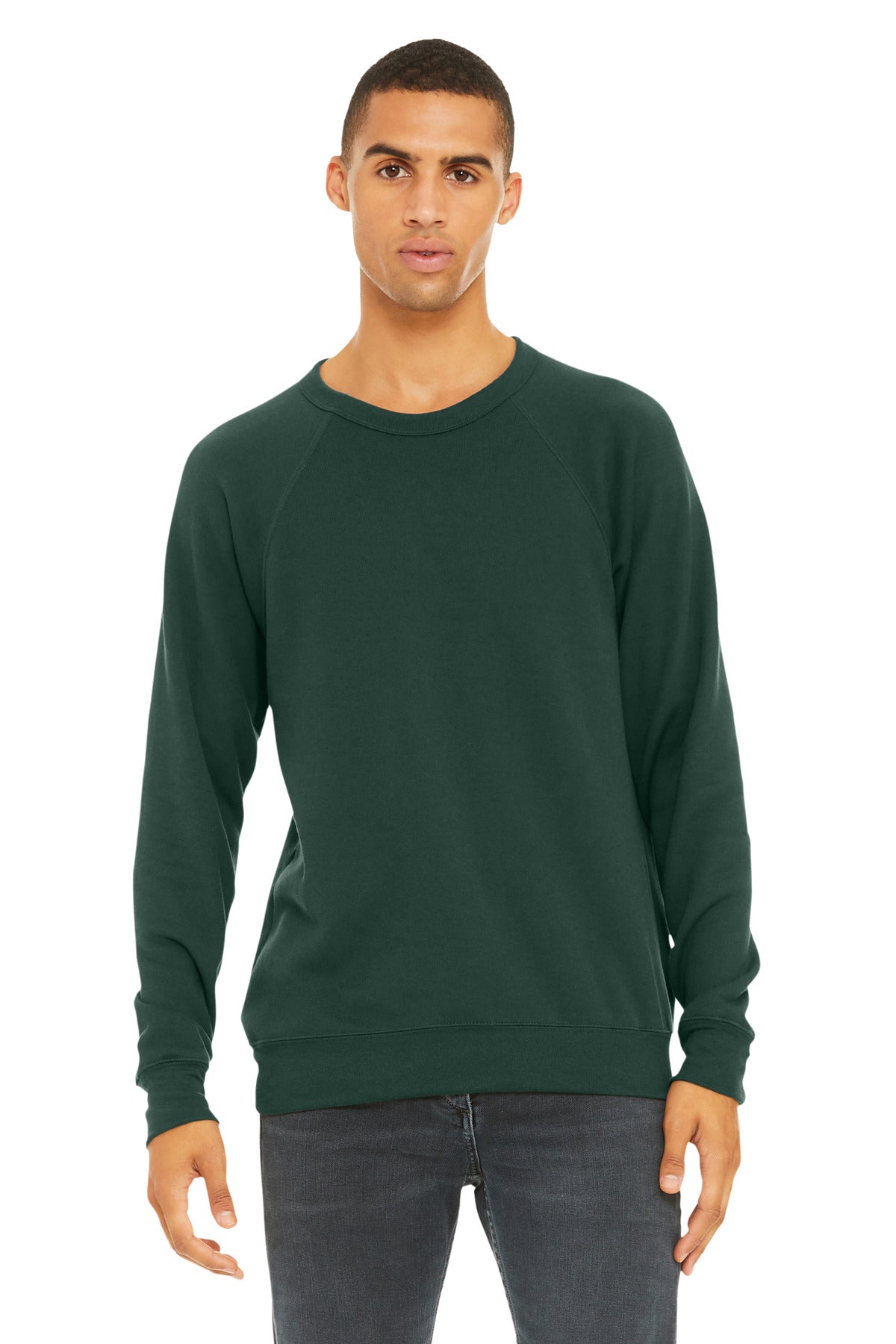 Custom Forest Unisex Sponge Fleece Raglan Sweatshirt BC3901, personalized by SanCanDo Swag in Argyle, TX