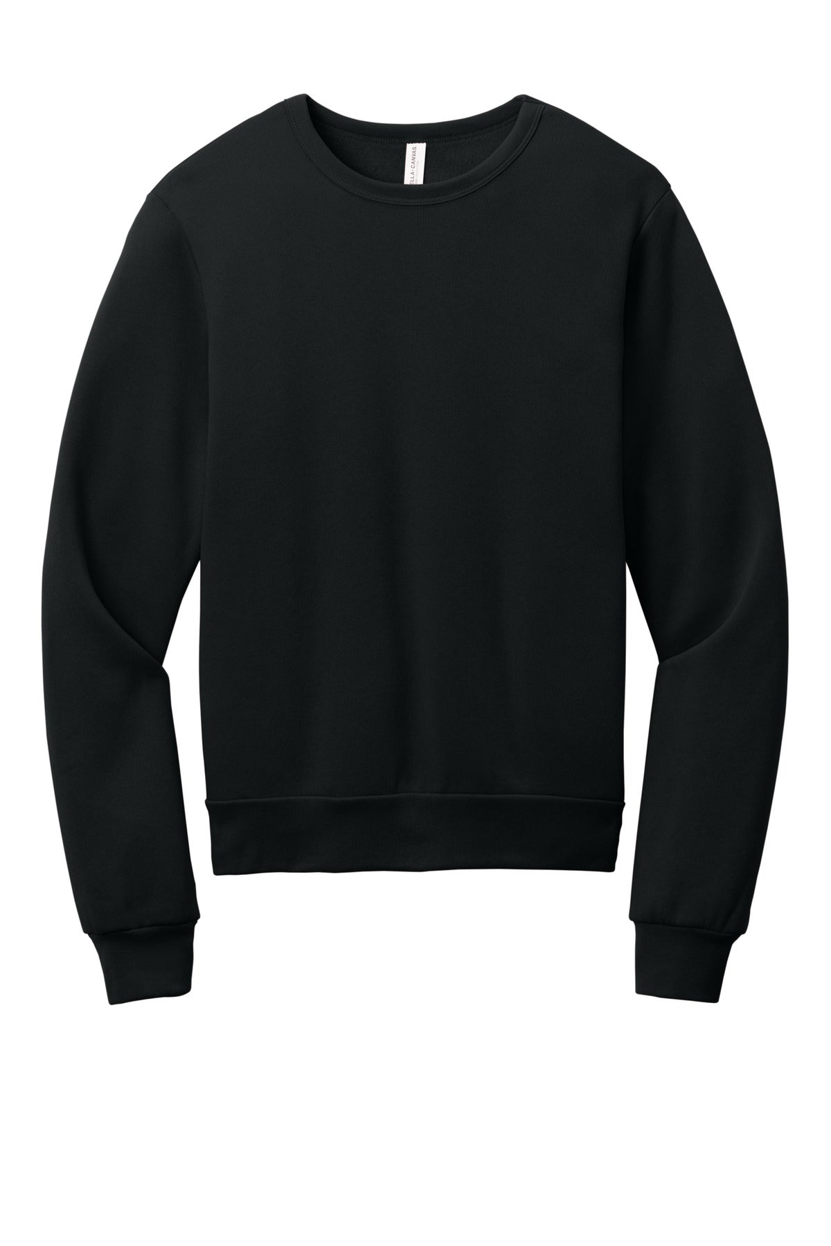 Custom Black Unisex Sponge Fleece Classic Crewneck BC3911, personalized by SanCanDo Swag in Argyle, TX