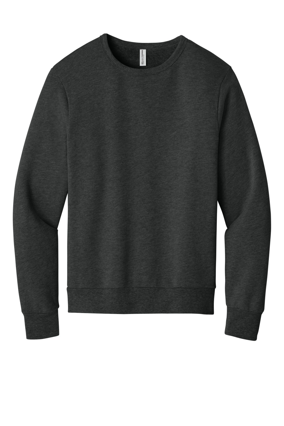 Custom Dark Grey Heather Unisex Sponge Fleece Classic Crewneck BC3911, personalized by SanCanDo Swag in Argyle, TX