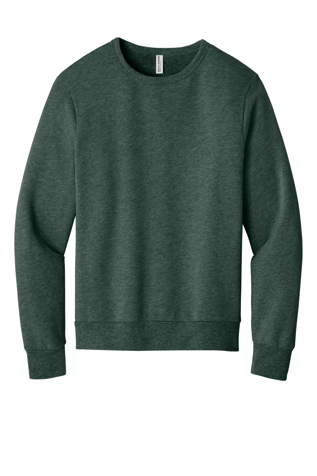Custom Heather Forest Unisex Sponge Fleece Classic Crewneck BC3911, personalized by SanCanDo Swag in Argyle, TX