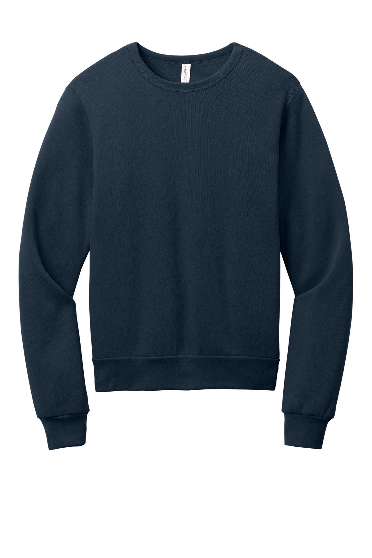 Custom Navy Unisex Sponge Fleece Classic Crewneck BC3911, personalized by SanCanDo Swag in Argyle, TX