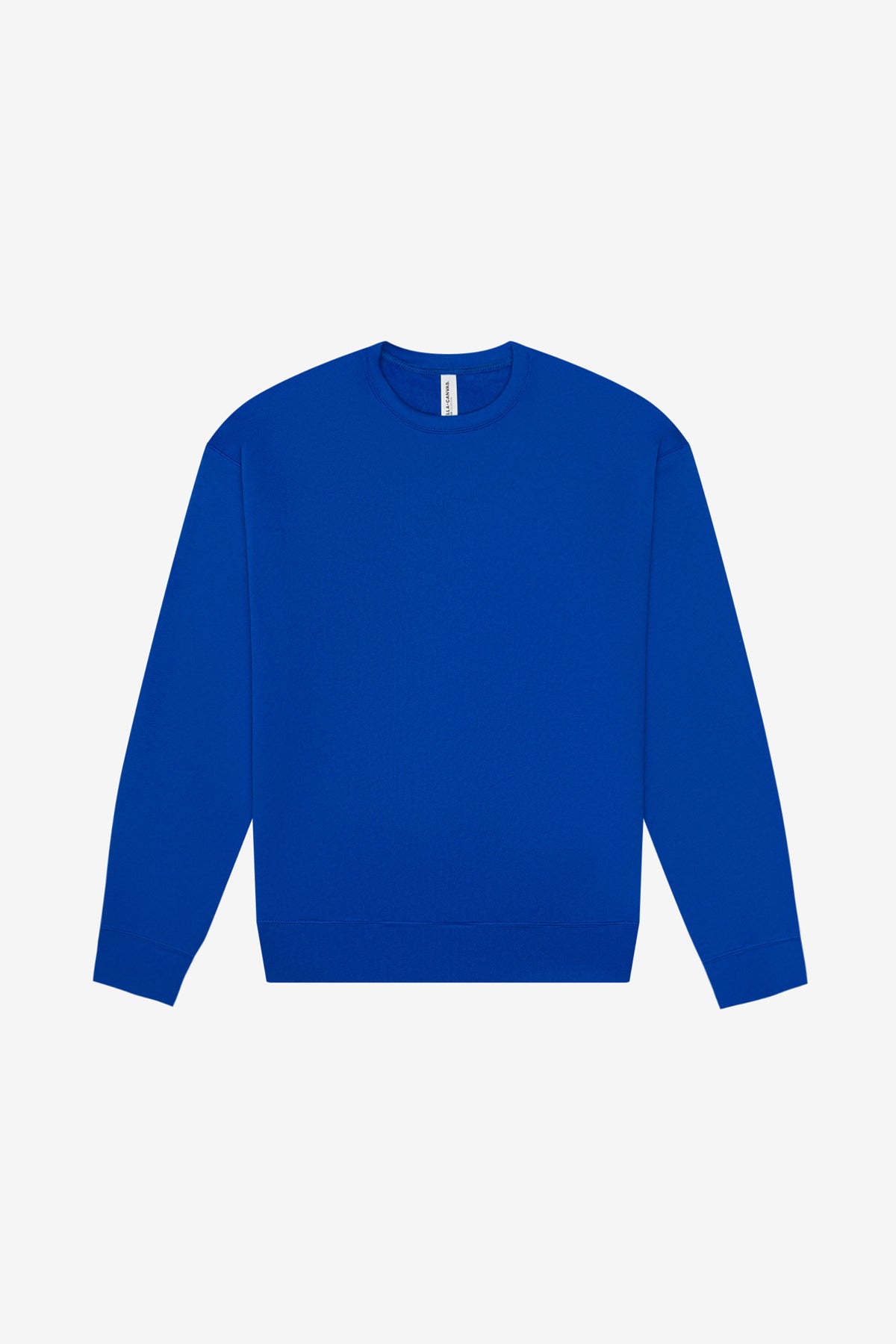 Custom True Royal Sponge Fleece Drop Shoulder Sweatshirt BC3945, personalized by SanCanDo Swag in Argyle, TX