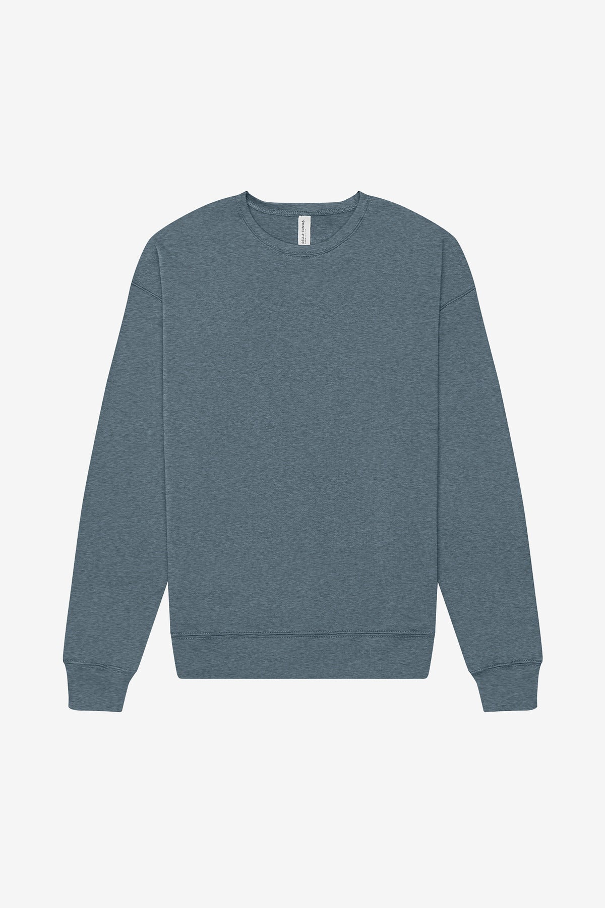 Custom Heather Slate Sponge Fleece Drop Shoulder Sweatshirt BC3945, personalized by SanCanDo Swag in Argyle, TX