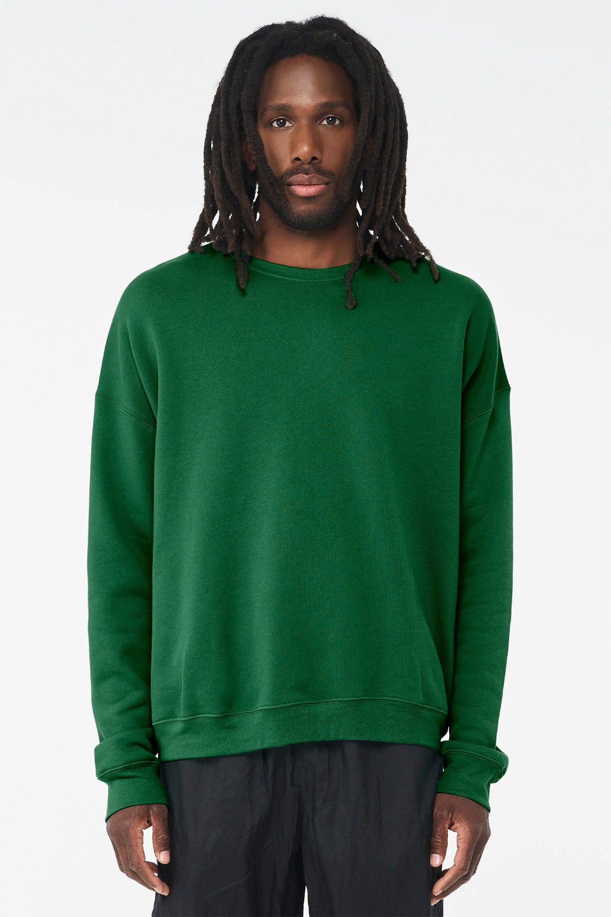 Custom Kelly Sponge Fleece Drop Shoulder Sweatshirt BC3945, personalized by SanCanDo Swag in Argyle, TX