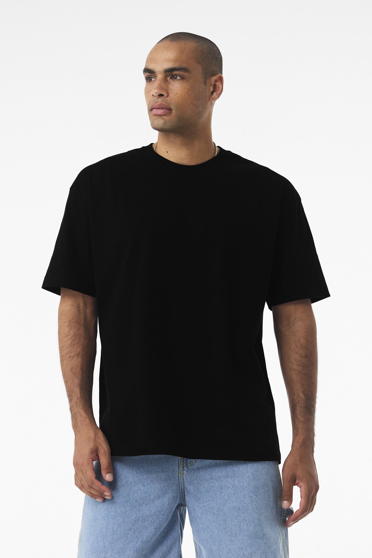 Custom Black Unisex 7.5-Ounce Heavyweight Tee BC4610, personalized by SanCanDo Swag in Argyle, TX