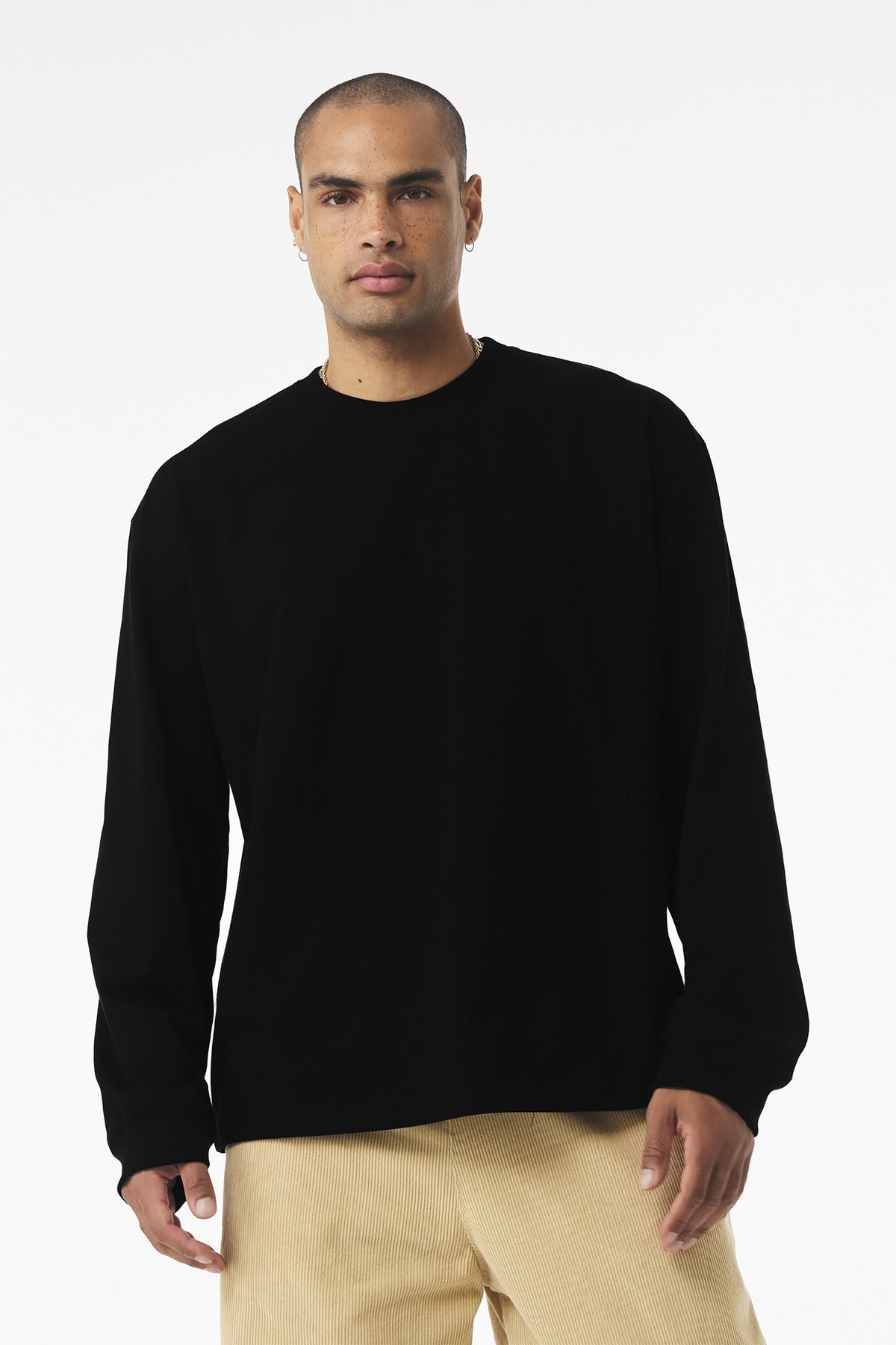 Custom Black 7.5-Ounce Long Sleeve Tee BC4651, personalized by SanCanDo Swag in Argyle, TX