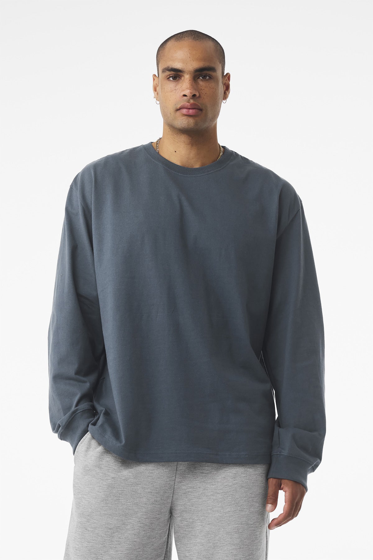 Custom Vintage Navy 7.5-Ounce Long Sleeve Tee BC4651, personalized by SanCanDo Swag in Argyle, TX