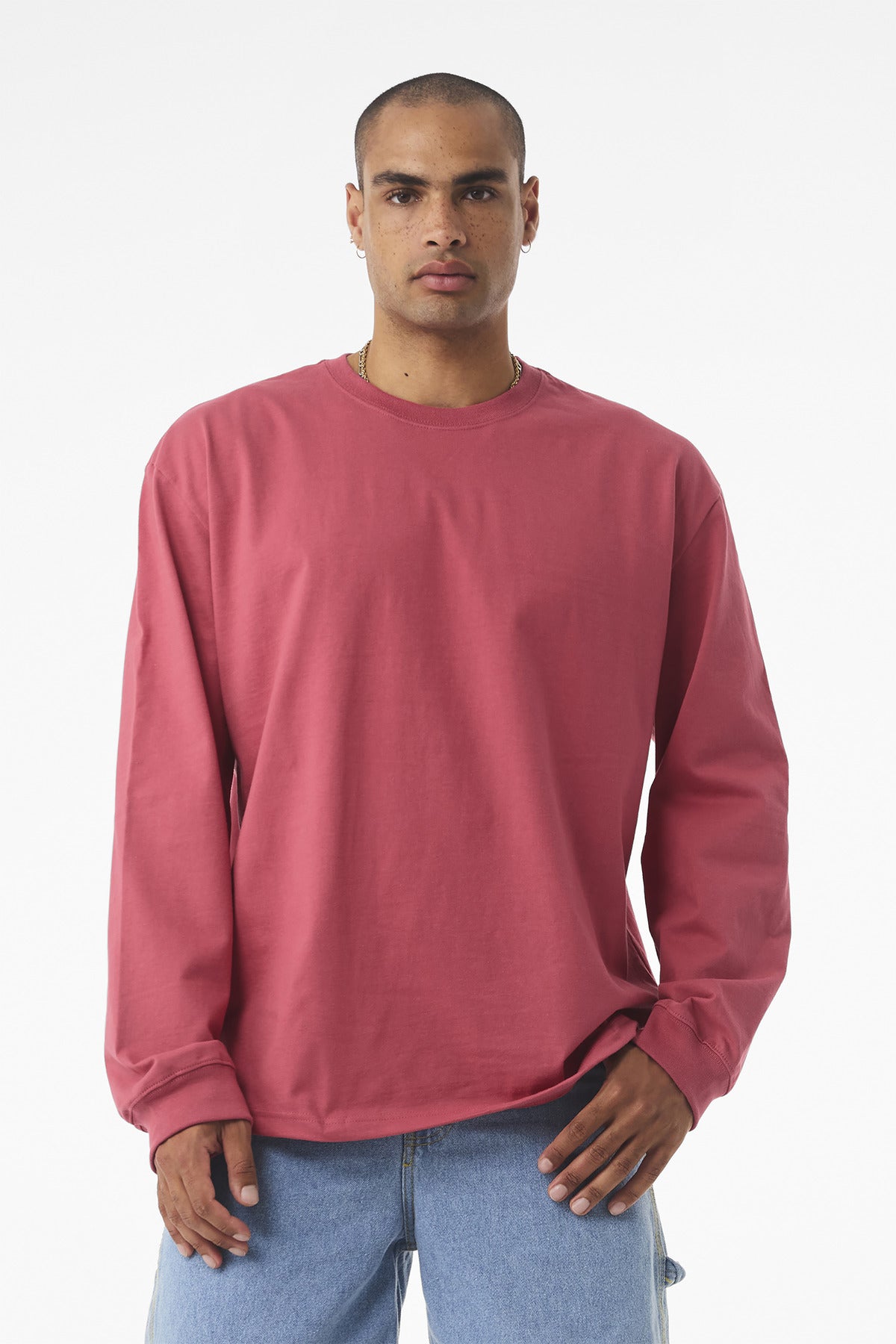 Custom Vintage Red 7.5-Ounce Long Sleeve Tee BC4651, personalized by SanCanDo Swag in Argyle, TX