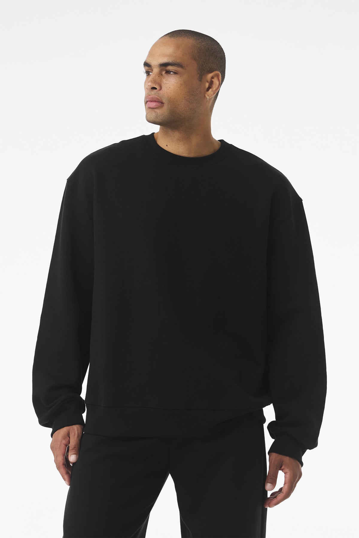 Custom Black Unisex 10-Ounce Heavyweight Crewneck BC4711, personalized by SanCanDo Swag in Argyle, TX