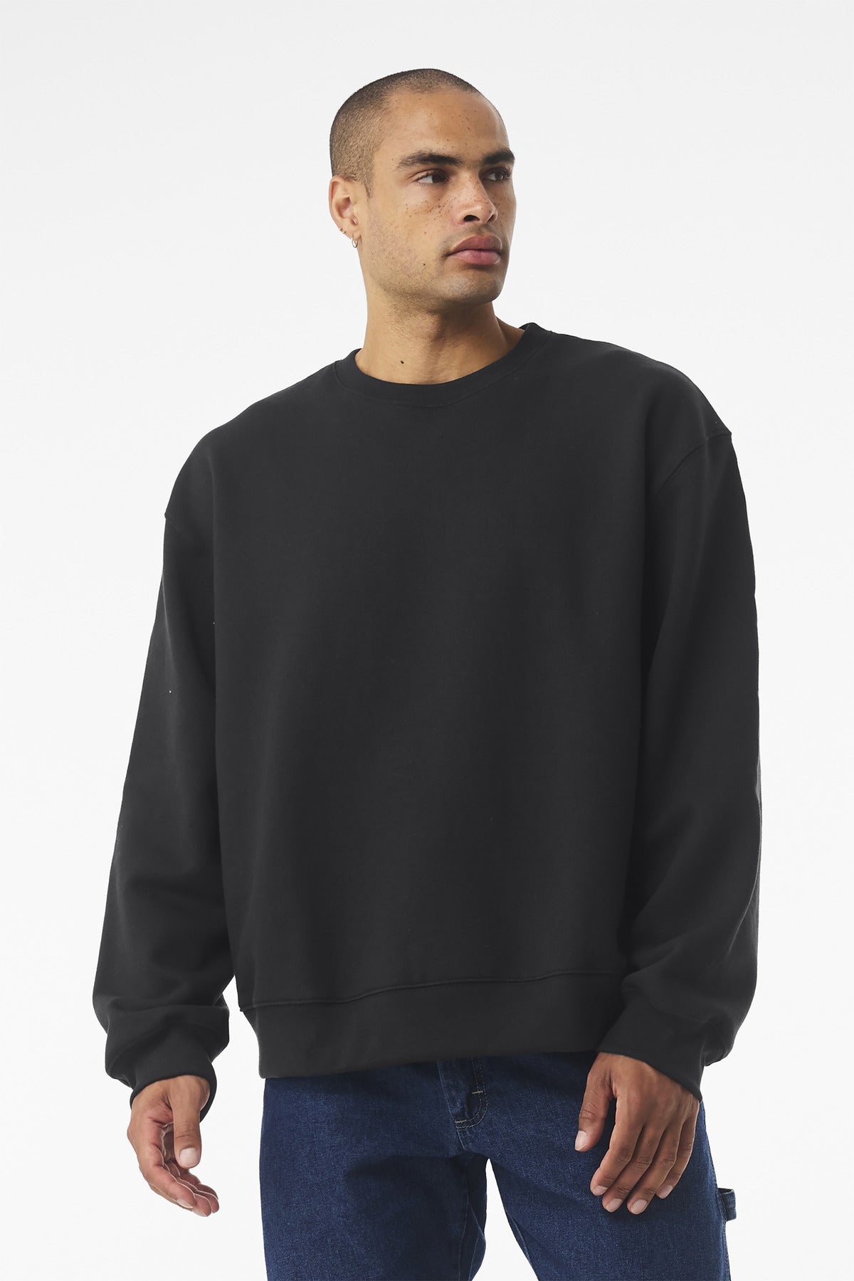 Custom Vintage Black Unisex 10-Ounce Heavyweight Crewneck BC4711, personalized by SanCanDo Swag in Argyle, TX