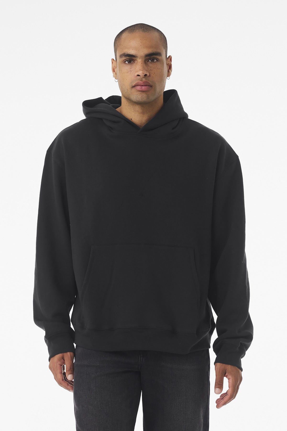 Custom Vintage Black 10-Ounce Heavyweight Pullover Hoodie BC4719, personalized by SanCanDo Swag in Argyle, TX