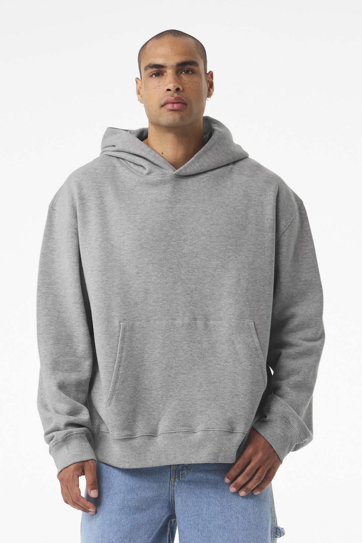 Custom Athletic Heather 10-Ounce Heavyweight Pullover Hoodie BC4719, personalized by SanCanDo Swag in Argyle, TX
