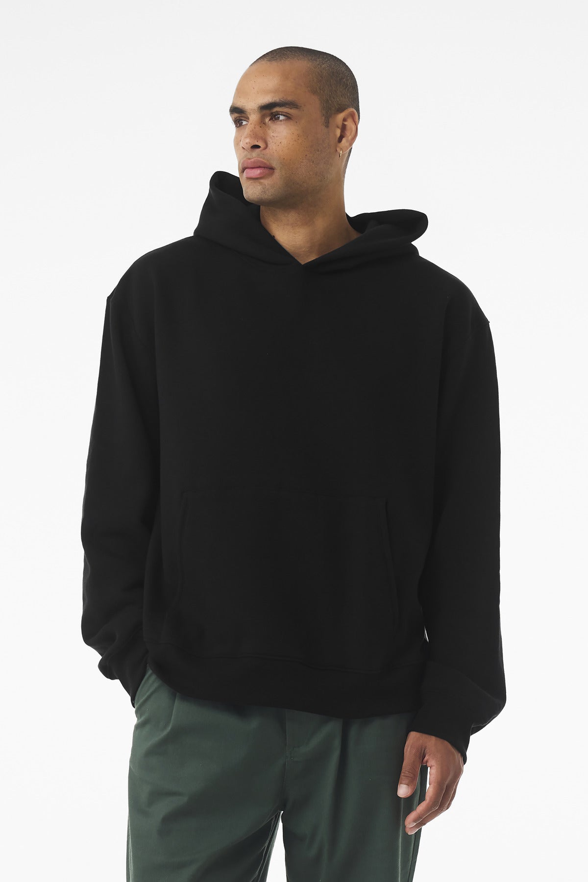 Custom Black 10-Ounce Heavyweight Pullover Hoodie BC4719, personalized by SanCanDo Swag in Argyle, TX
