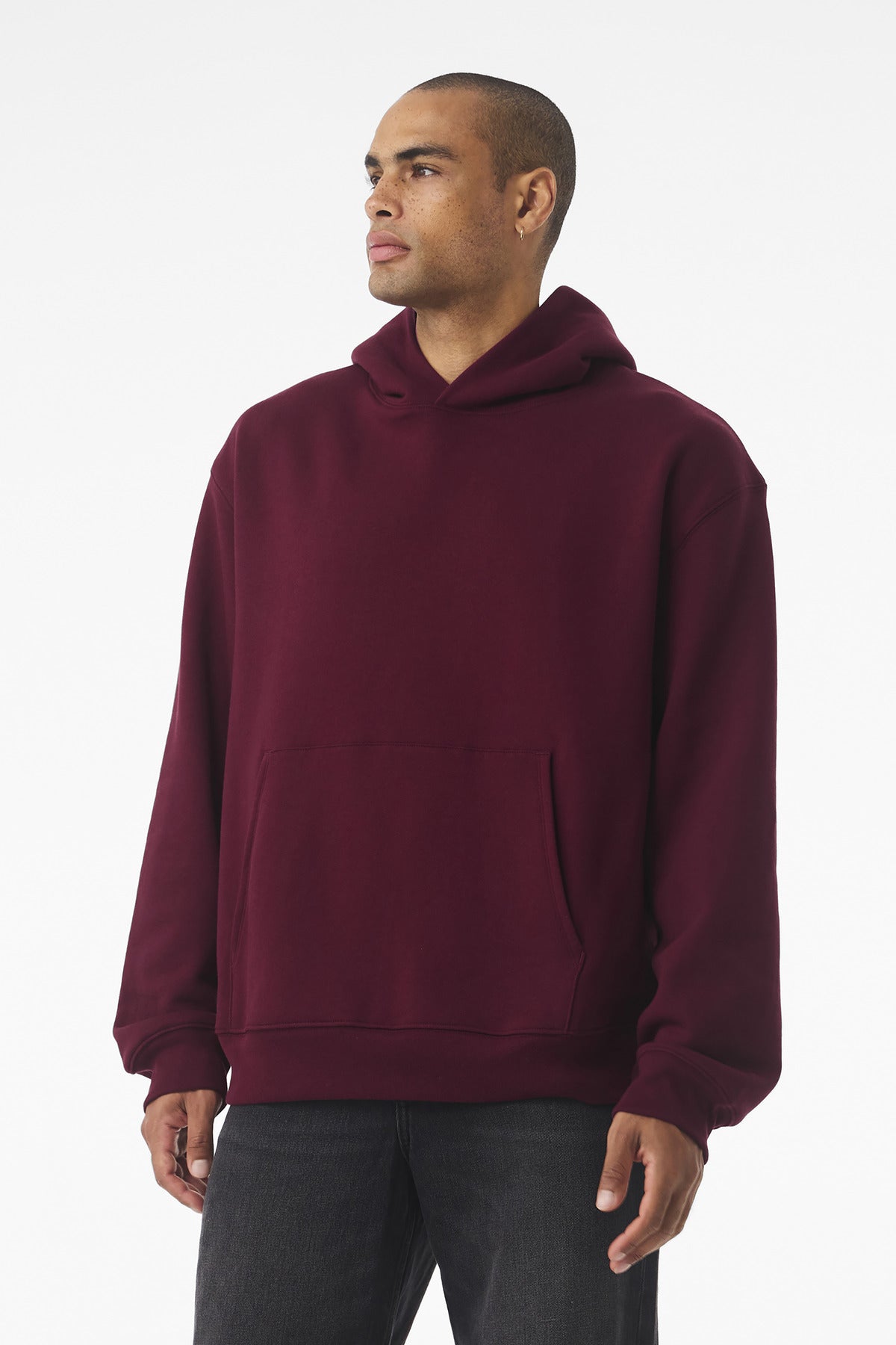 Custom Maroon 10-Ounce Heavyweight Pullover Hoodie BC4719, personalized by SanCanDo Swag in Argyle, TX