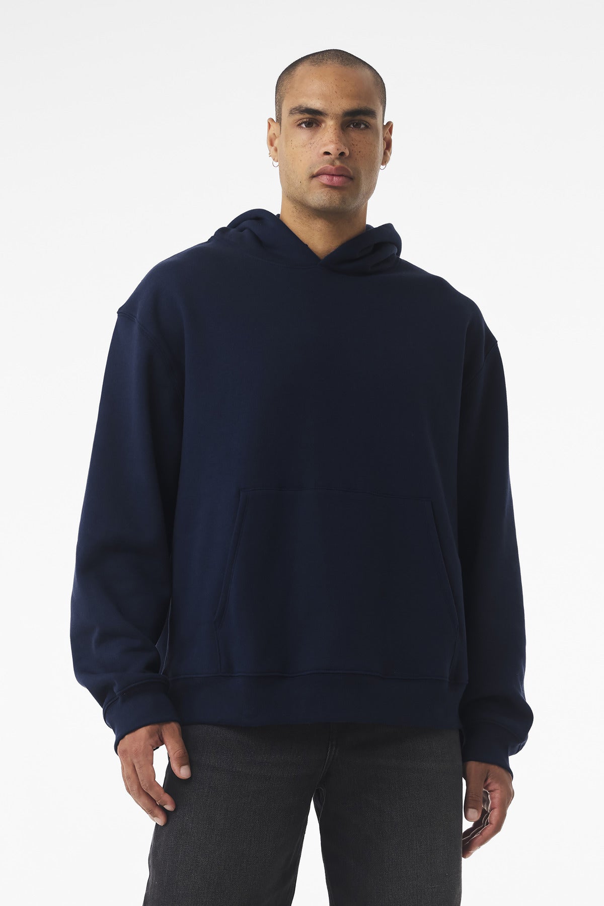 Custom Navy 10-Ounce Heavyweight Pullover Hoodie BC4719, personalized by SanCanDo Swag in Argyle, TX