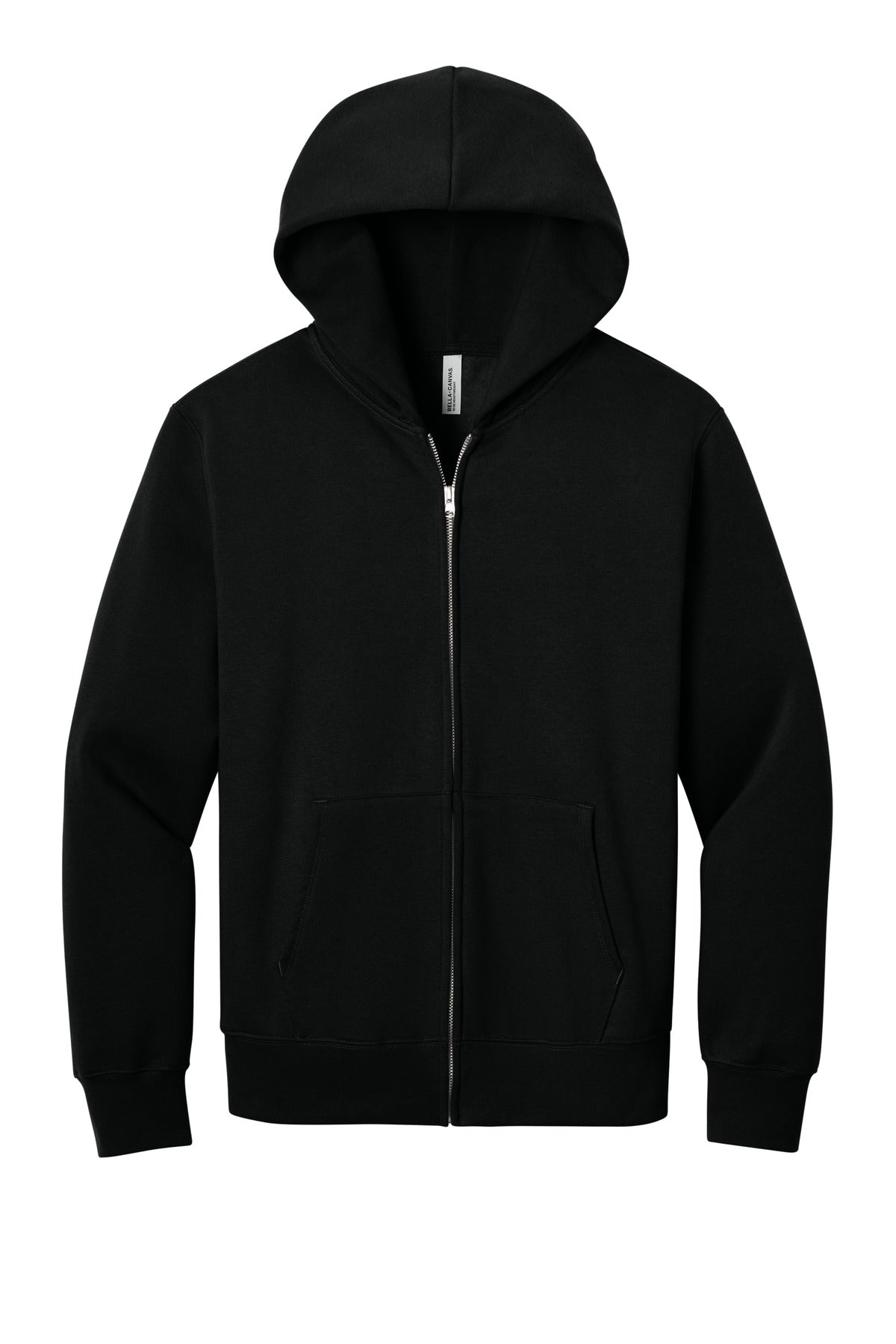 Custom Black 10-Ounce Heavyweight Full-Zip Hoodie BC4739, personalized by SanCanDo Swag in Argyle, TX