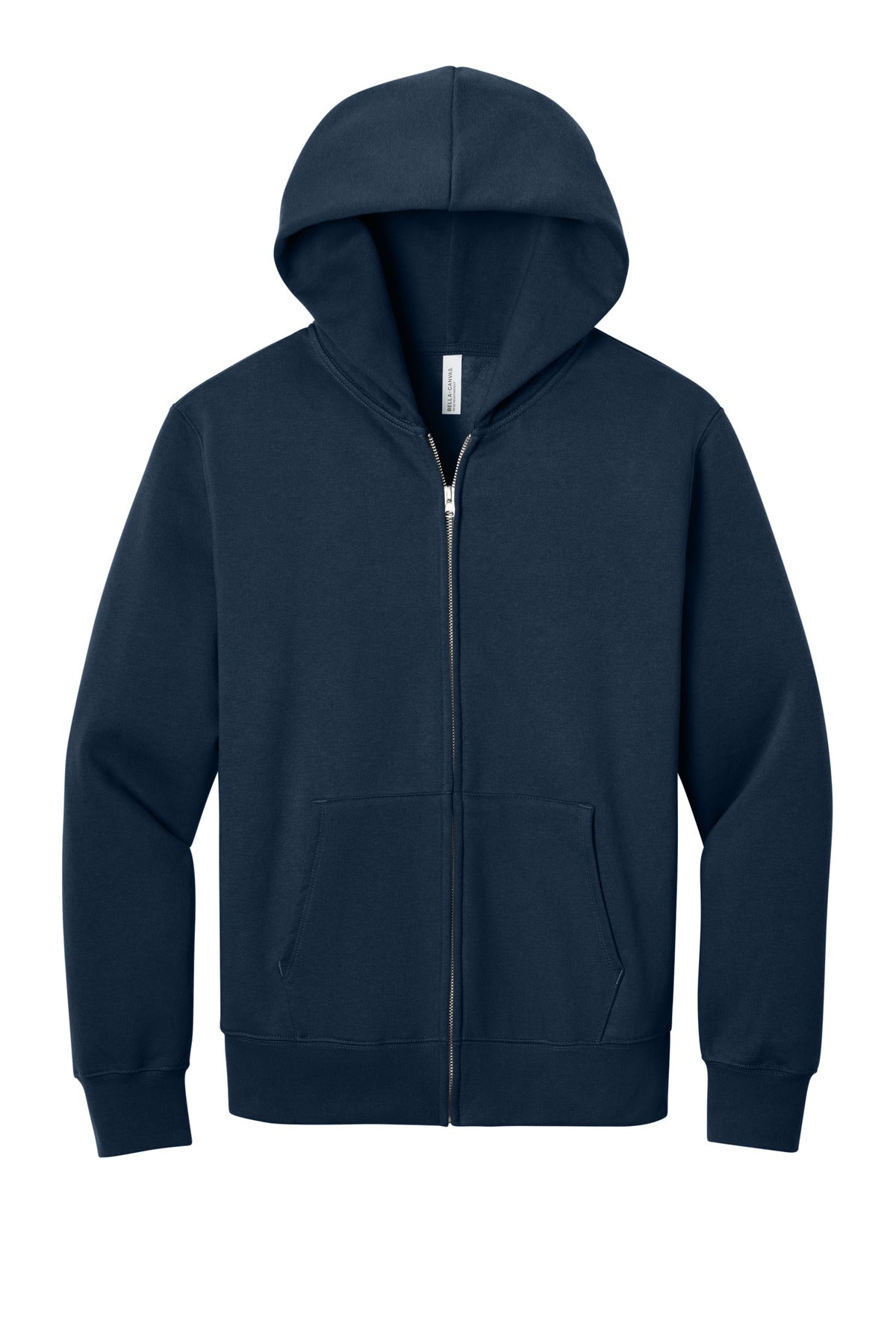 Custom Navy 10-Ounce Heavyweight Full-Zip Hoodie BC4739, personalized by SanCanDo Swag in Argyle, TX