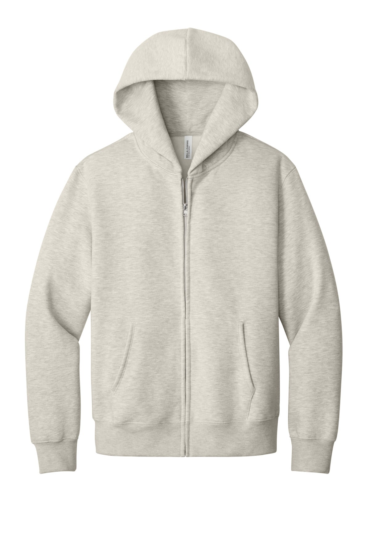 Custom Vintage Heather Grey 10-Ounce Heavyweight Full-Zip Hoodie BC4739, personalized by SanCanDo Swag in Argyle, TX