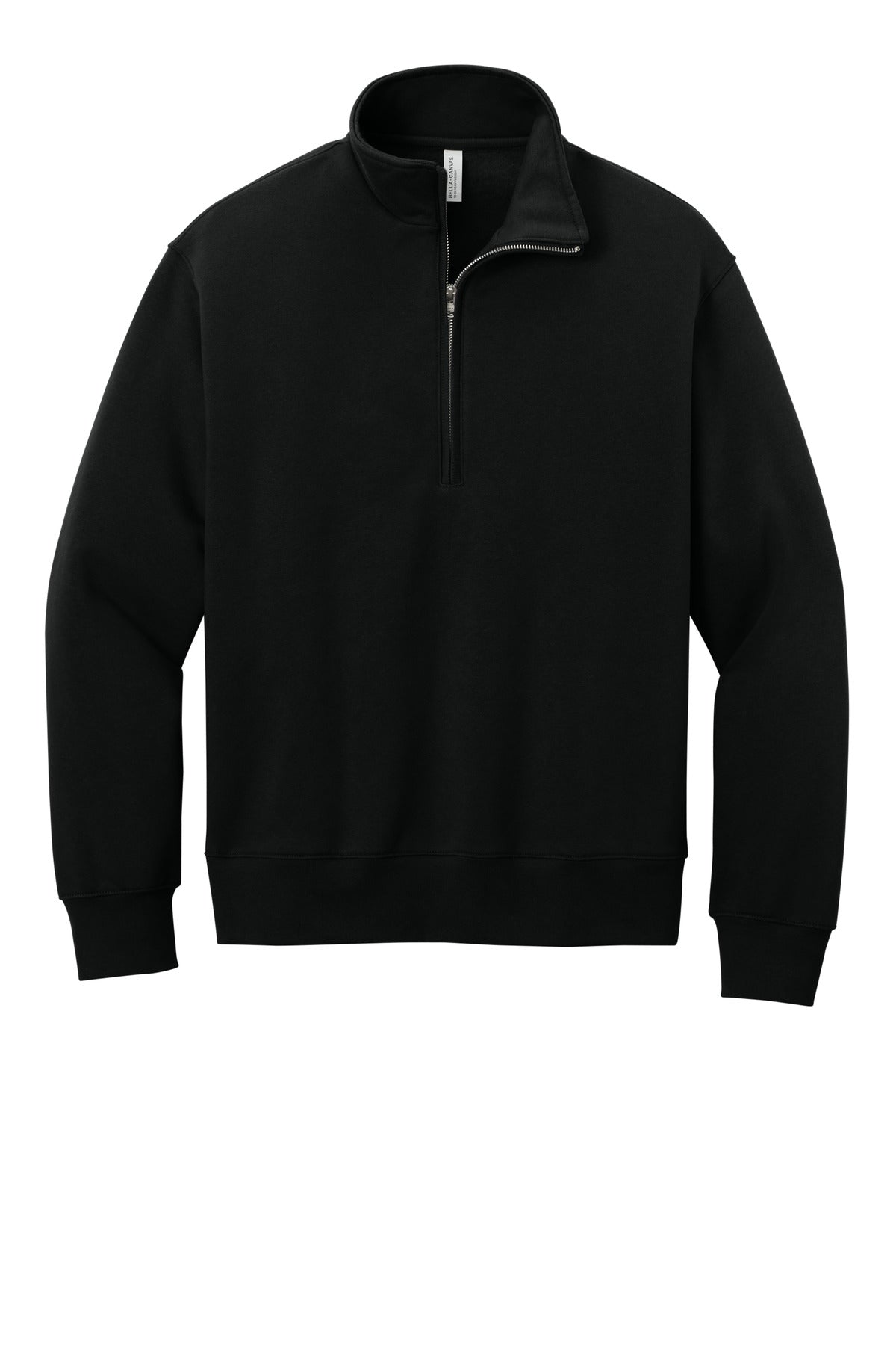 Custom Black 10-Ounce 1/2-Zip Sweatshirt BC4740, personalized by SanCanDo Swag in Argyle, TX