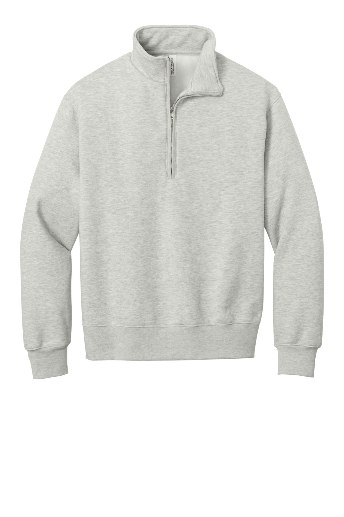 Custom Vintage Heather Grey 10-Ounce 1/2-Zip Sweatshirt BC4740, personalized by SanCanDo Swag in Argyle, TX