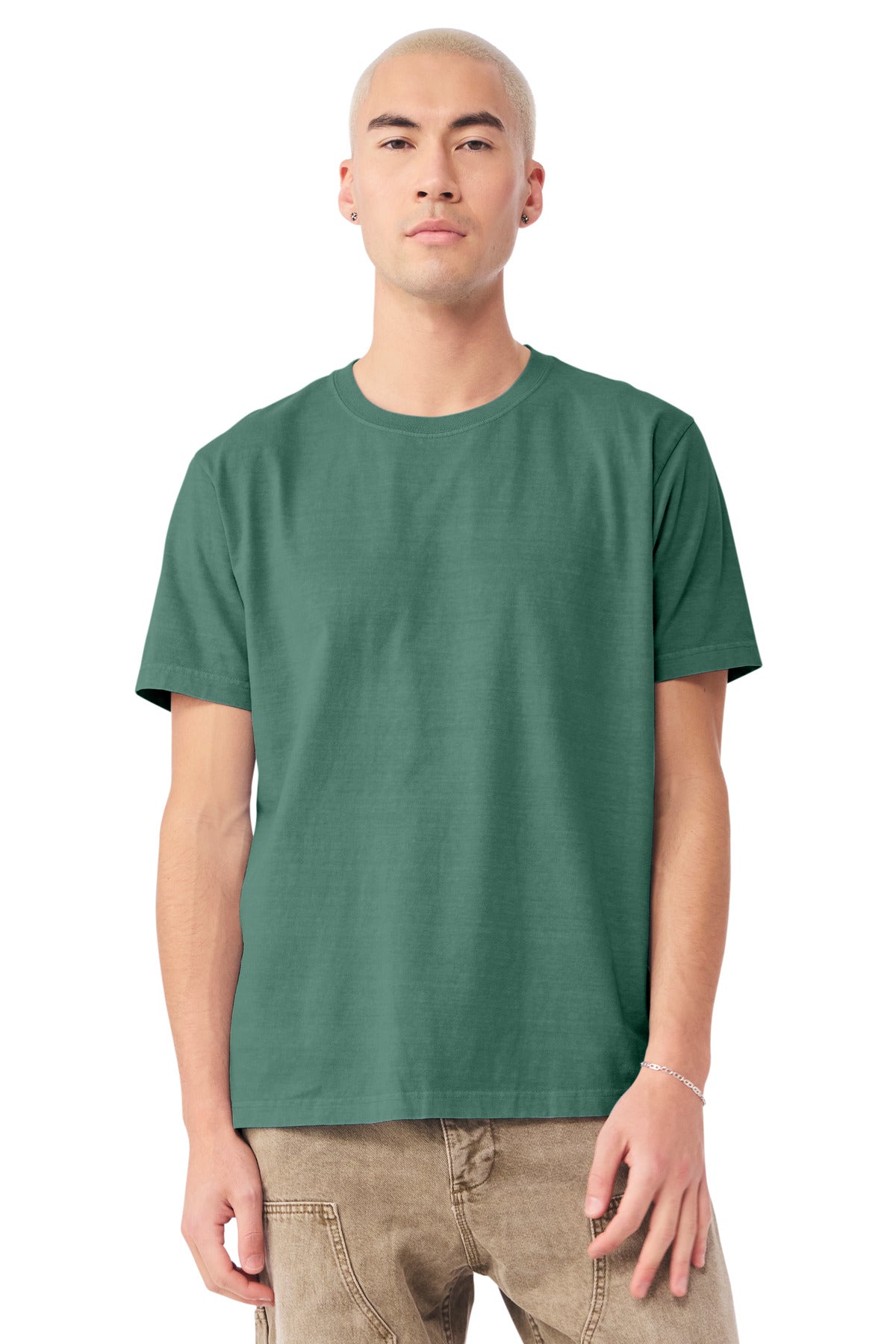 Custom Washed Pine Unisex Heavyweight Garment-Dyed Tee BC4810GD, personalized by SanCanDo Swag in Argyle, TX
