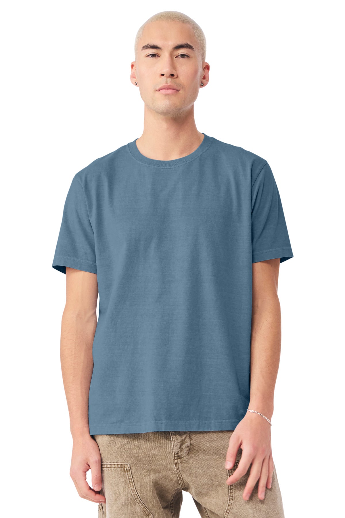 Custom Washed Denim Unisex Heavyweight Garment-Dyed Tee BC4810GD, personalized by SanCanDo Swag in Argyle, TX